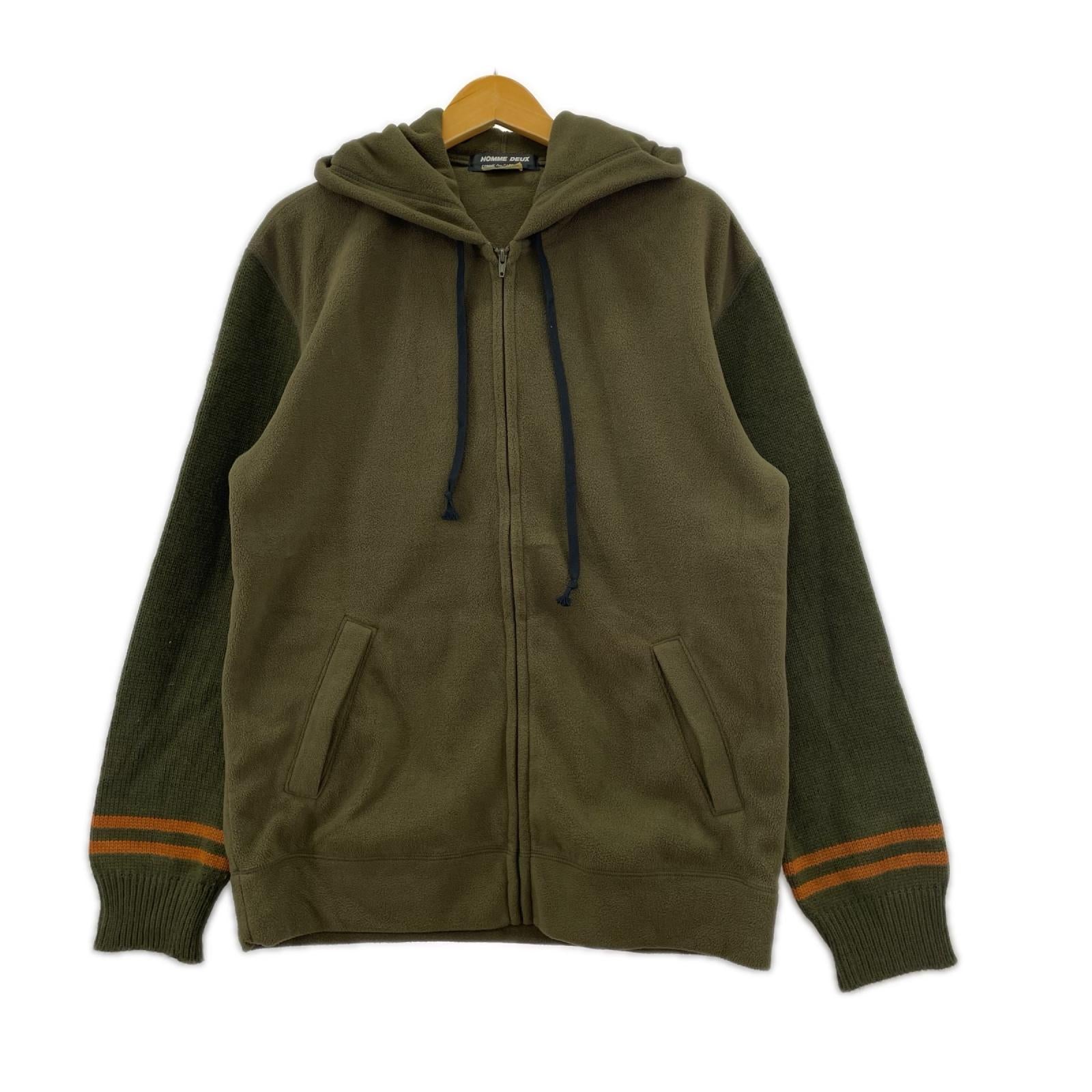 パーカー HOMME DEUX ﾌﾘｰｽﾊﾟｰｶｰ ｶｰｷ L カーキ