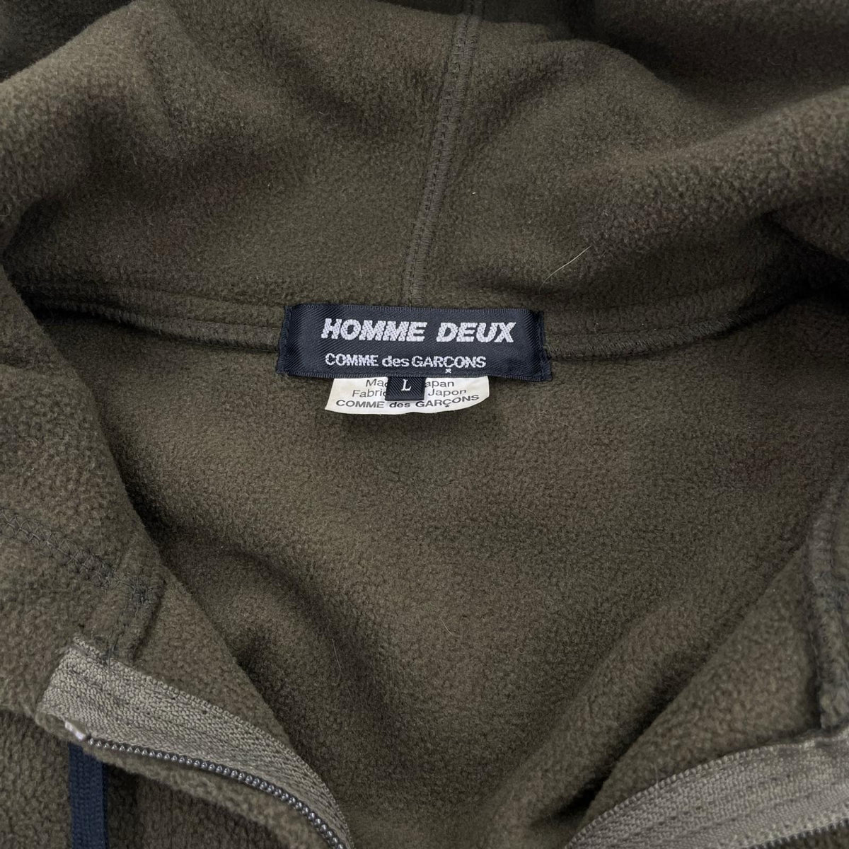 パーカー HOMME DEUX ﾌﾘｰｽﾊﾟｰｶｰ ｶｰｷ L カーキ