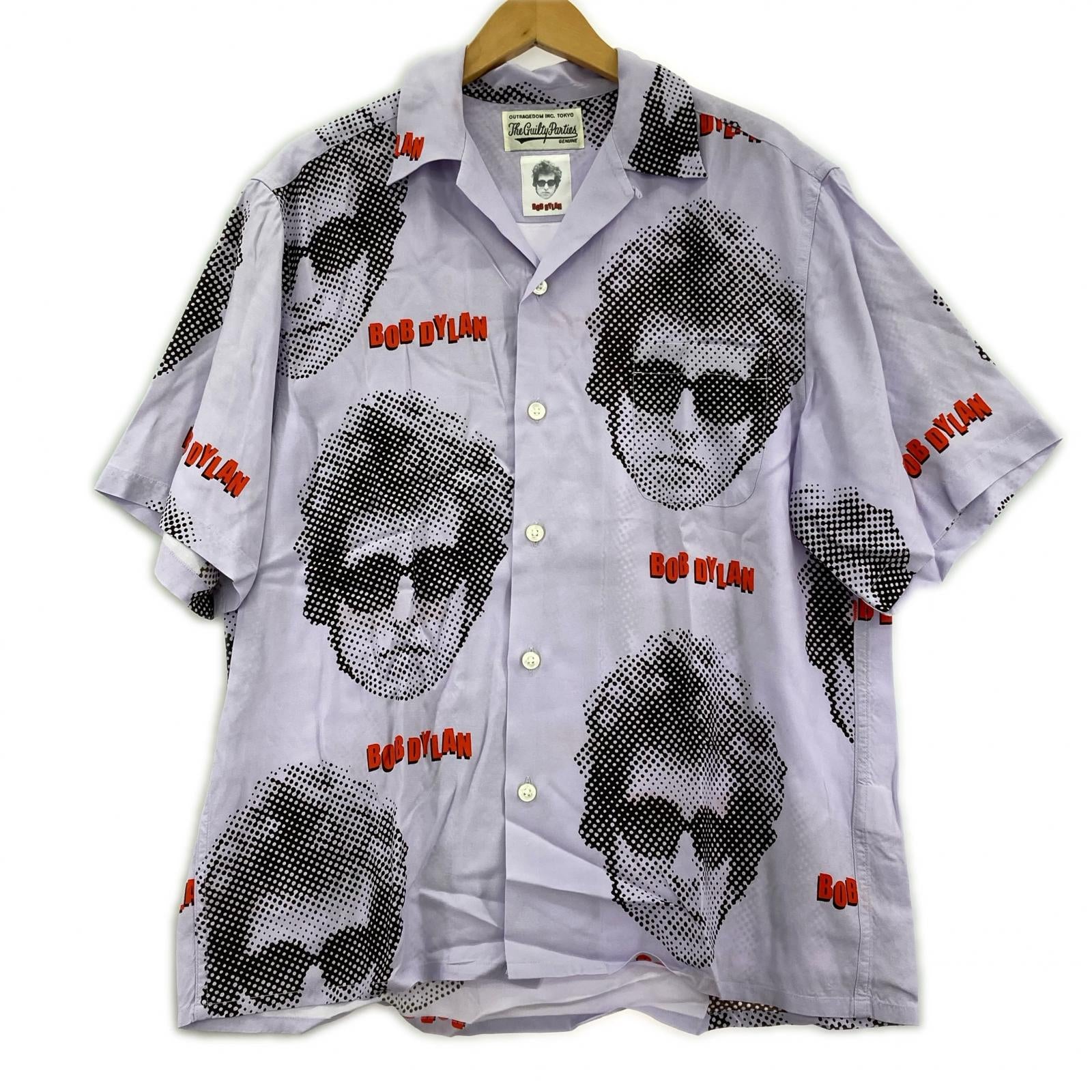 半袖シャツ BOB DYLAN M パープル
