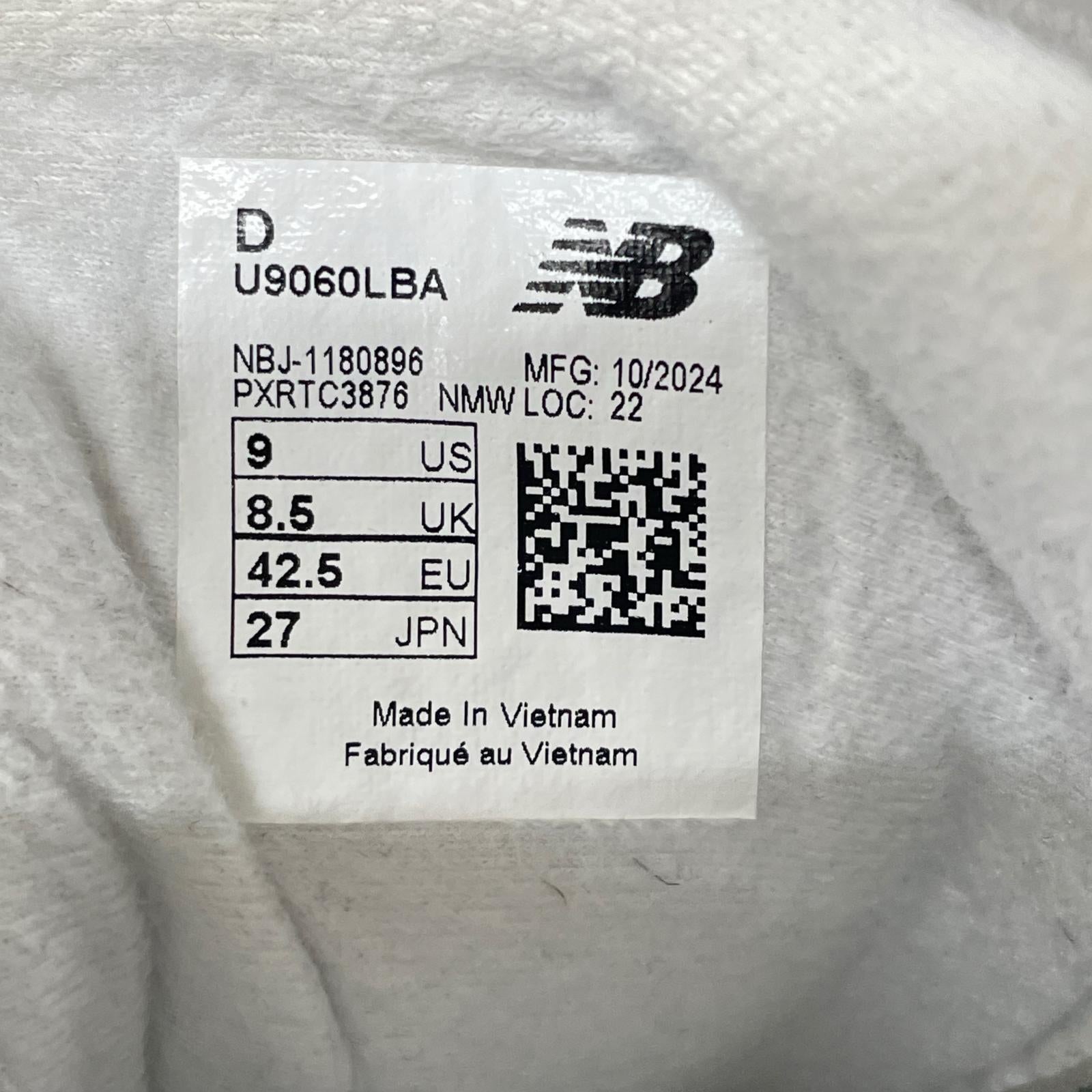 スニーカー U9060LBA 27cm グレー 27cm (US9 UK8 1/2 EU44)