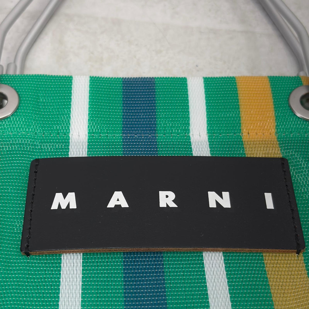 トートバッグ MARNI Flower cafe/ストライプ