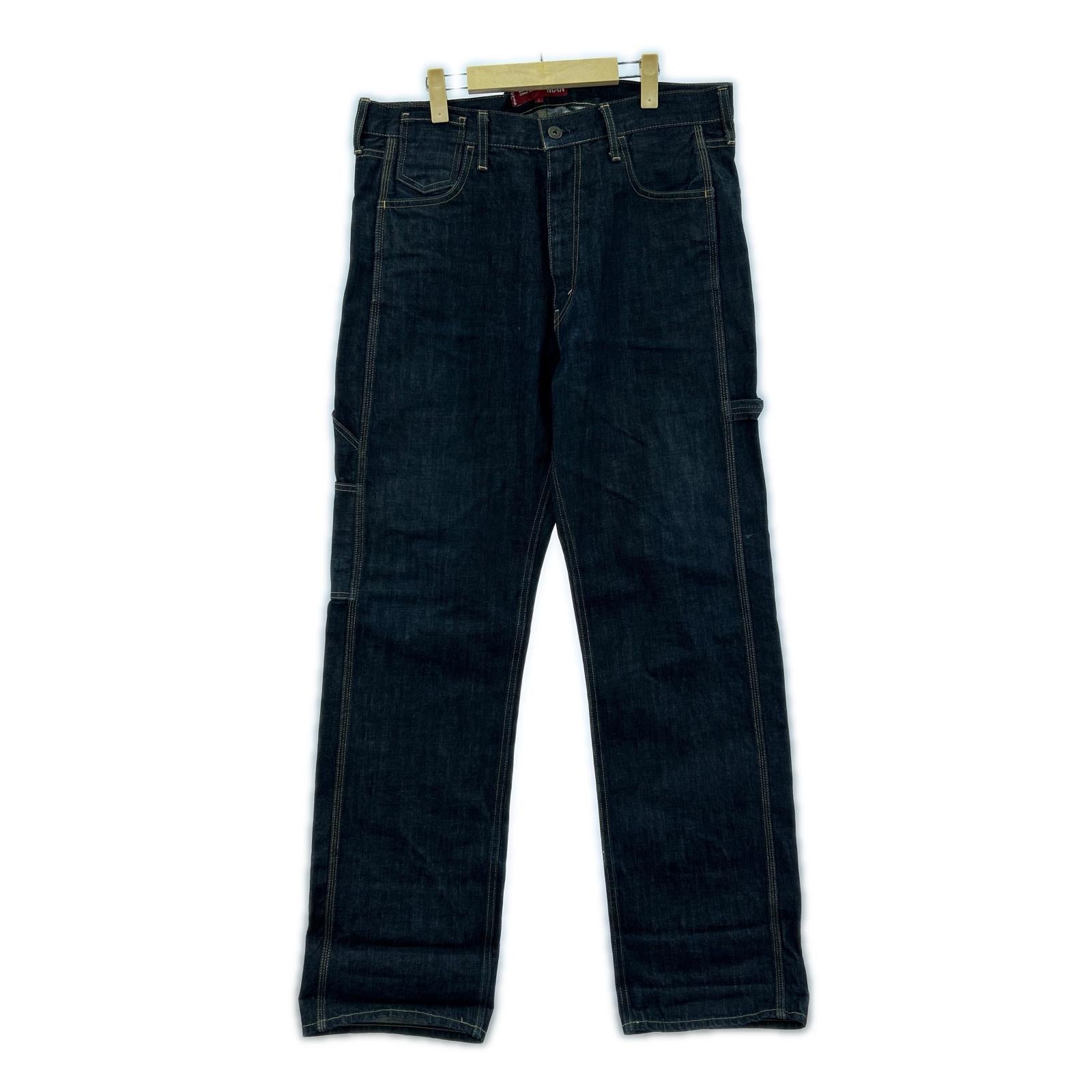 デニムパンツ ×Levi's 503 再構築デニムペインターパンツ (W40) L ネイビー