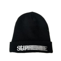 ニットキャップ SUPREME モーションロゴニット 黒 ブラック