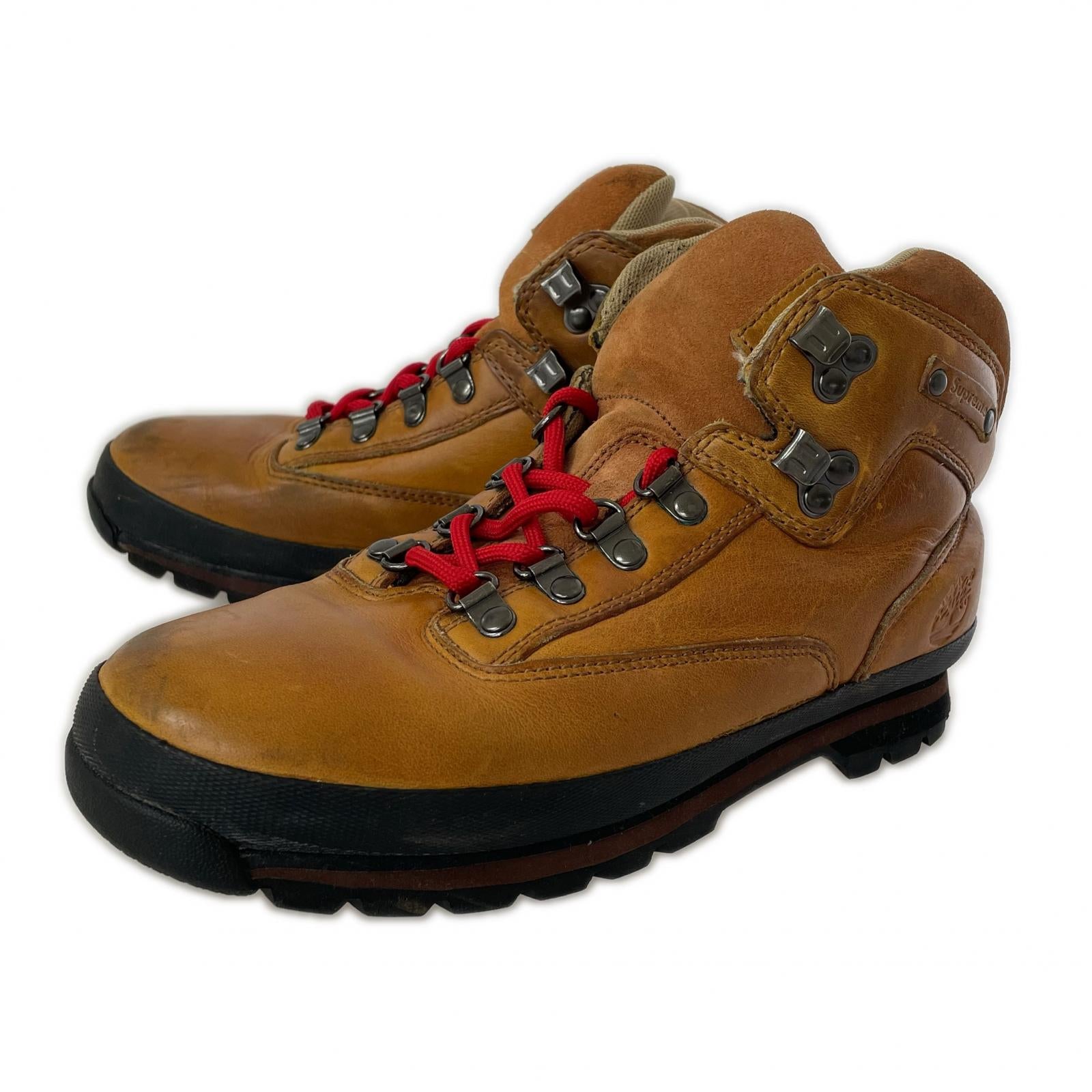 ブーツ Timberland×SUPREME 11AW Euro Hiker 8.5M 茶
