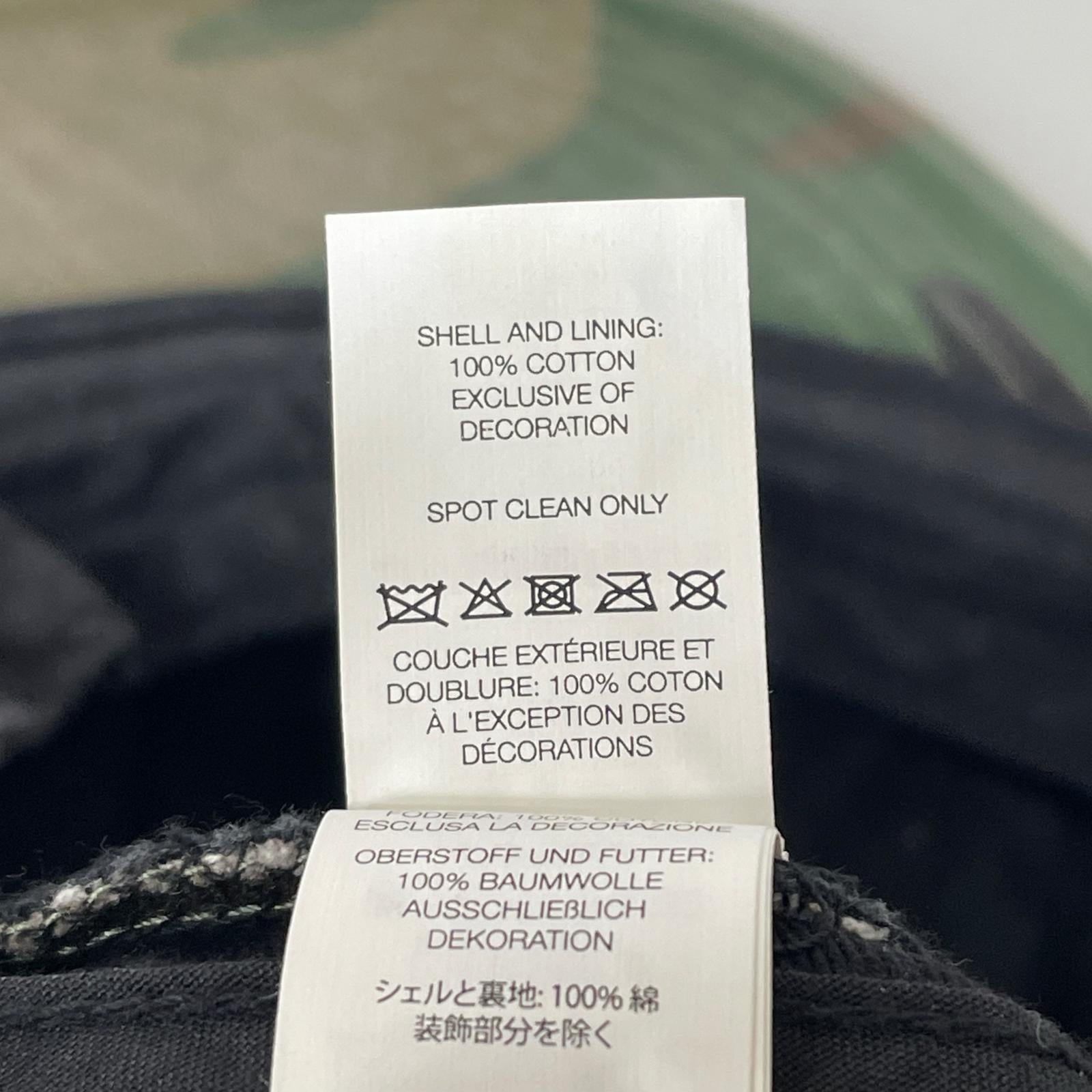 キャップ 25AW/DISTRESSED SCRIPT 6-PANEL CAMO