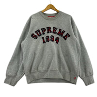 スウェット 26SS/Plaid Arc Crewneck/ｸﾞﾚｰ S グレー