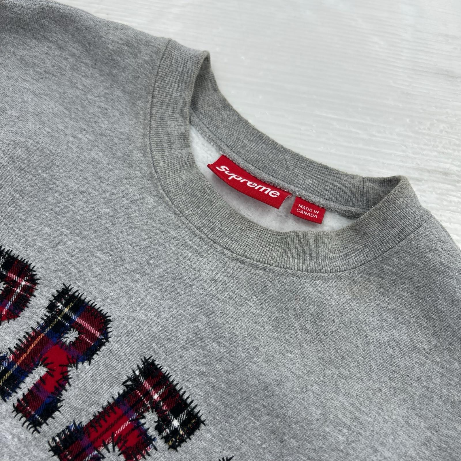 スウェット 26SS/Plaid Arc Crewneck/ｸﾞﾚｰ S グレー