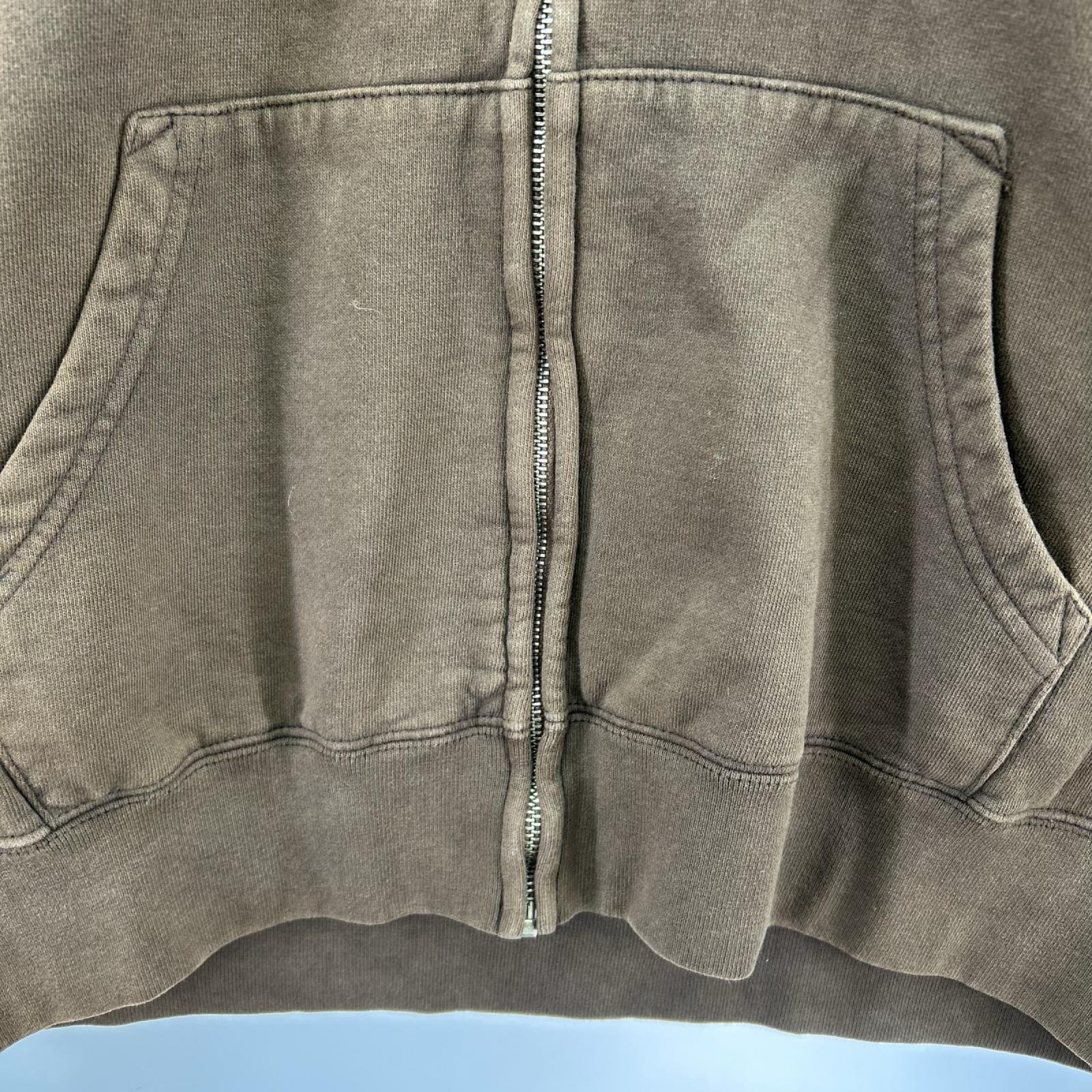 パーカー 25AW/Small Box Zip Up Hooded Sweatshirt M ブラウン
