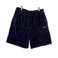 ショートパンツ 25SS/Patchwork Velour Short M ブラック