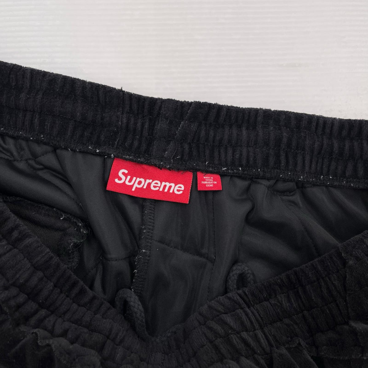 ショートパンツ 25SS/Patchwork Velour Short M ブラック