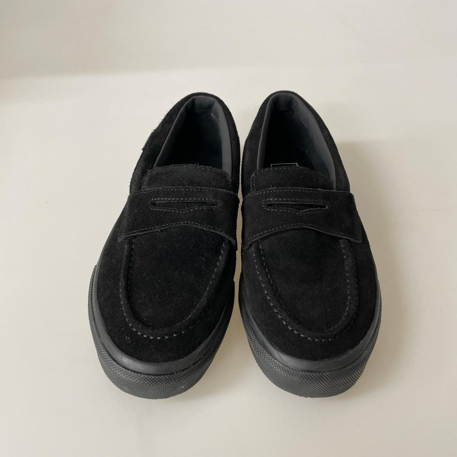 ローファー VANS LOAFER V196CF 黒（24.5） 24.5cm (US6 1/2 UK6 EU39) ブラック