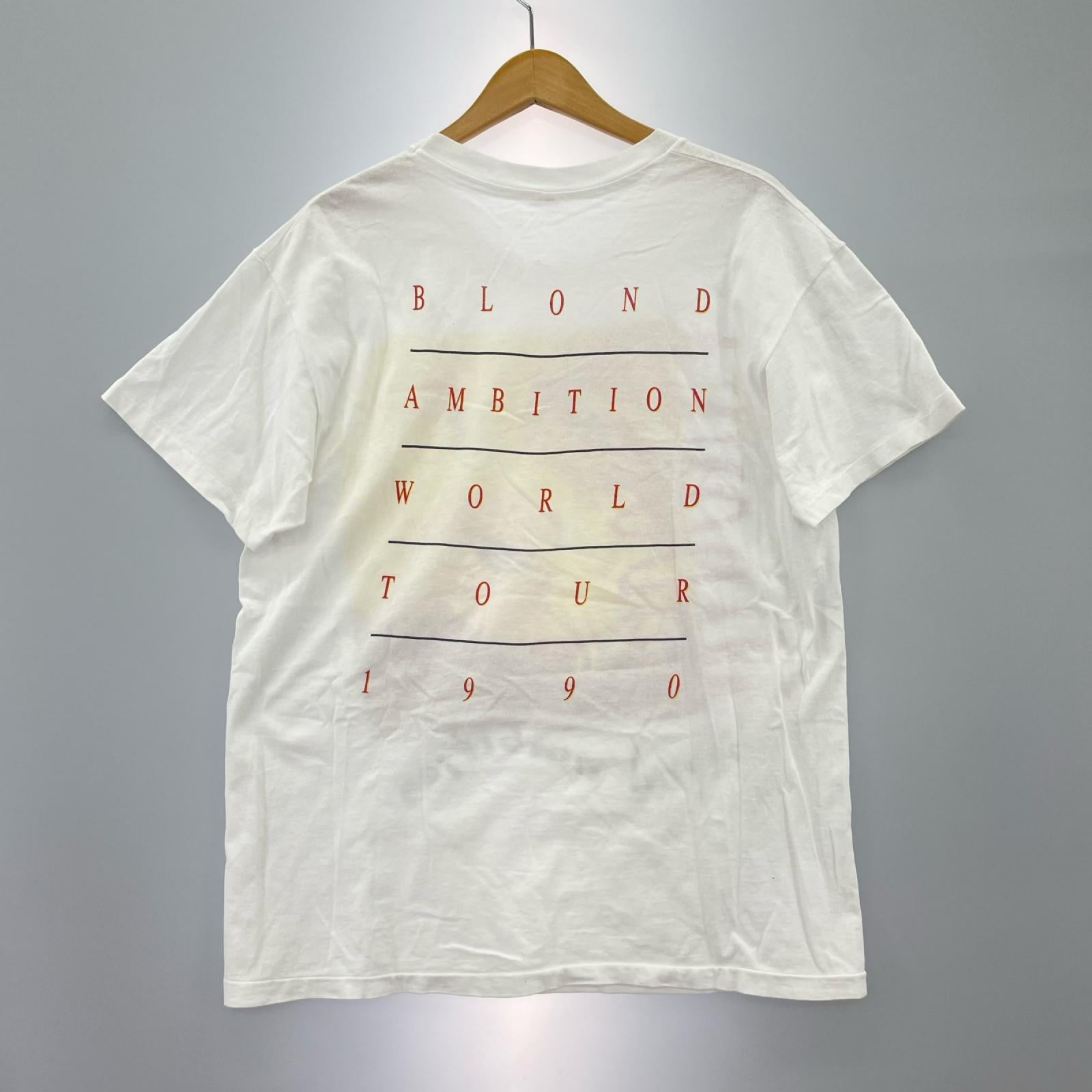 半袖Ｔシャツ 90s MADONNA Blond Ambition 白 XL ホワイト
