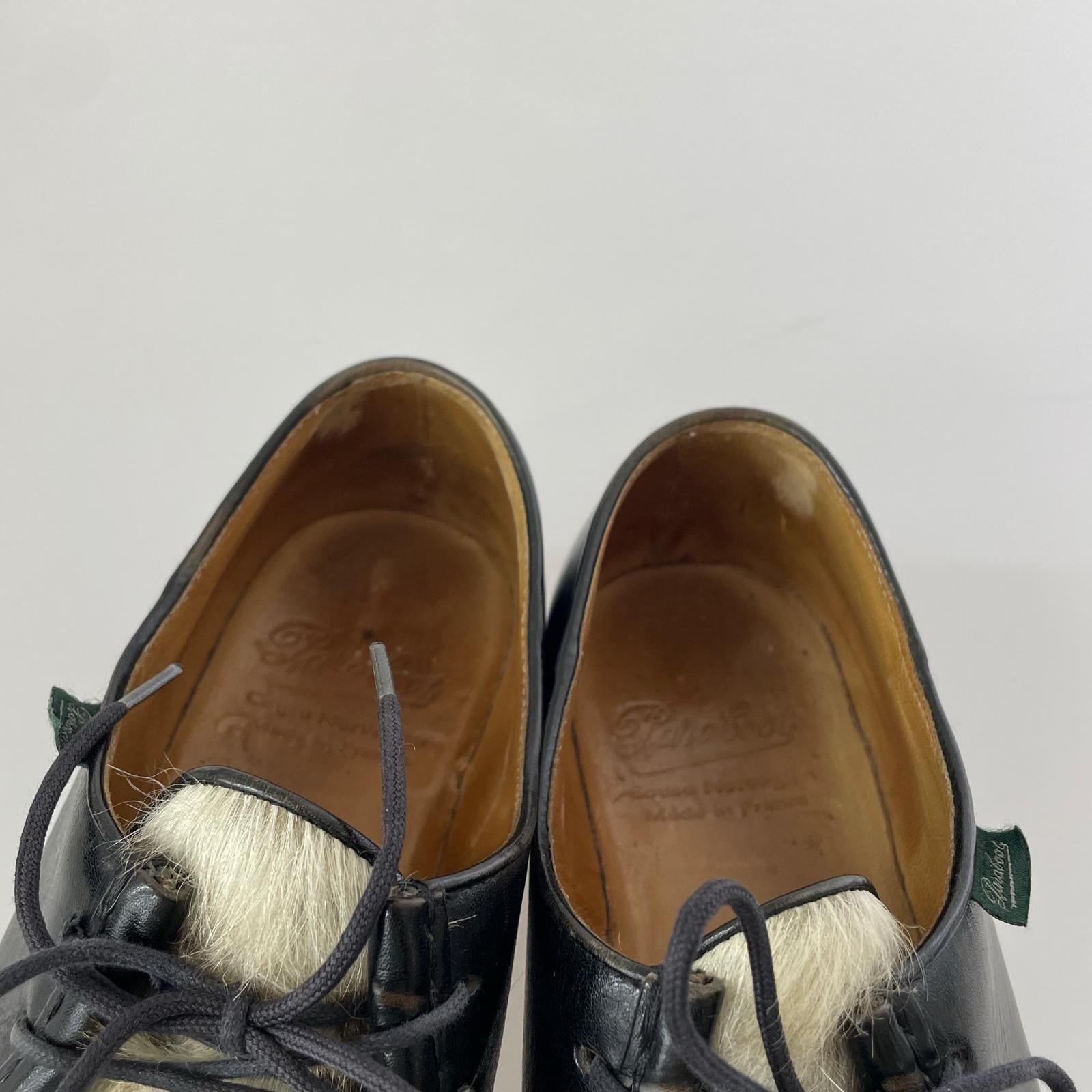 シューズ Paraboot 廃盤モデル ミカエル フォックス アザラシファー 42 ブラック