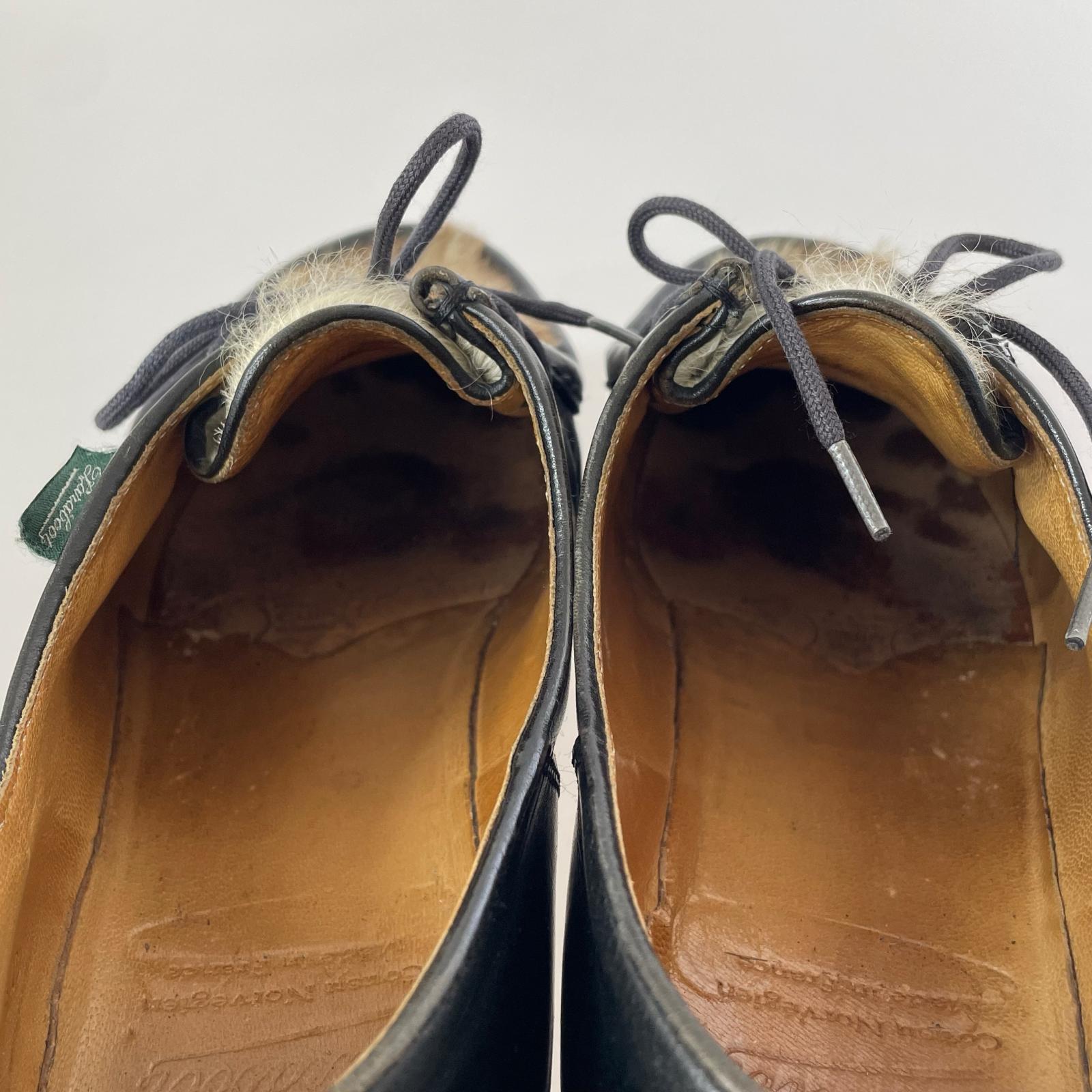 シューズ Paraboot 廃盤モデル ミカエル フォックス アザラシファー 42 ブラック