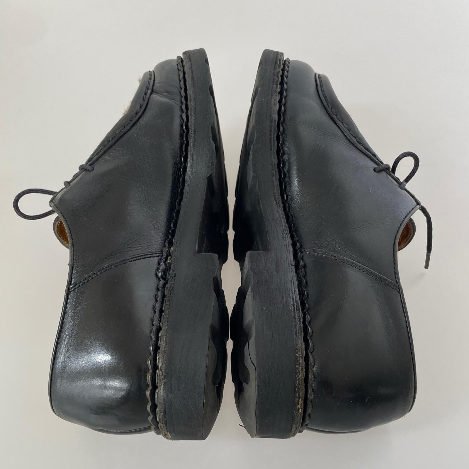 シューズ Paraboot 廃盤モデル ミカエル フォックス アザラシファー 42 ブラック
