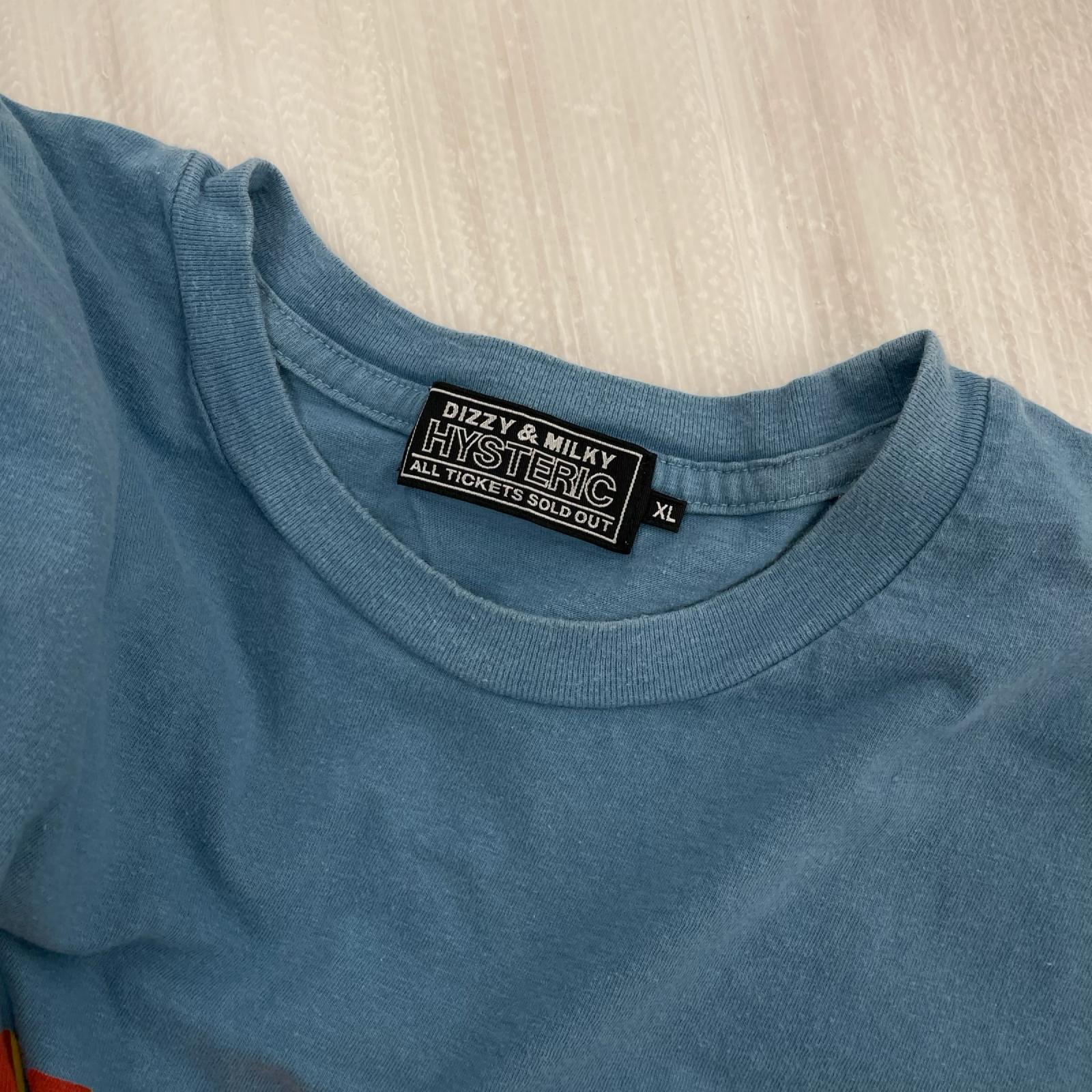 半袖Ｔシャツ HYSTERIC GLAMOUR HYSTERIC FLAVOR ﾌﾟﾘﾝﾄTee XL ﾌﾞﾙｰ