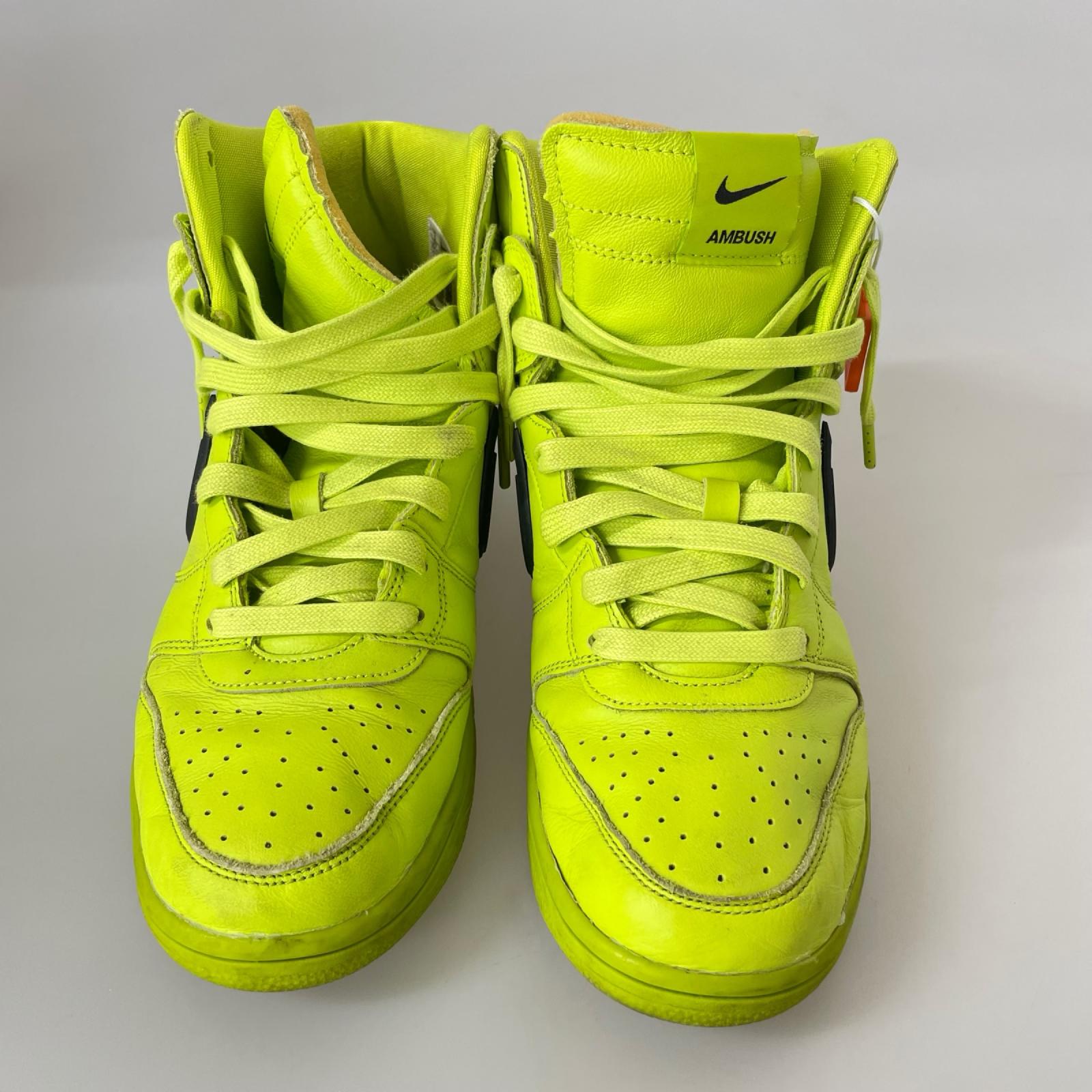 スニーカー AMBUSH Dunk High Flash Lime (27.0) 27cm (US9 UK8 1/2 EU44) イエロー