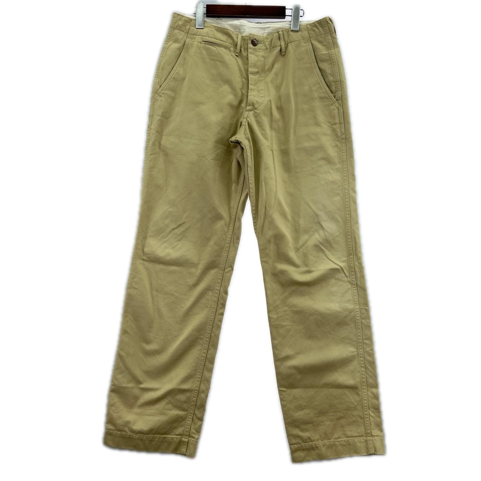 パンツ WAREHOUSE Lot.1082 CHINOES ﾍﾞｰｼﾞｭ (33) 33 グリーン