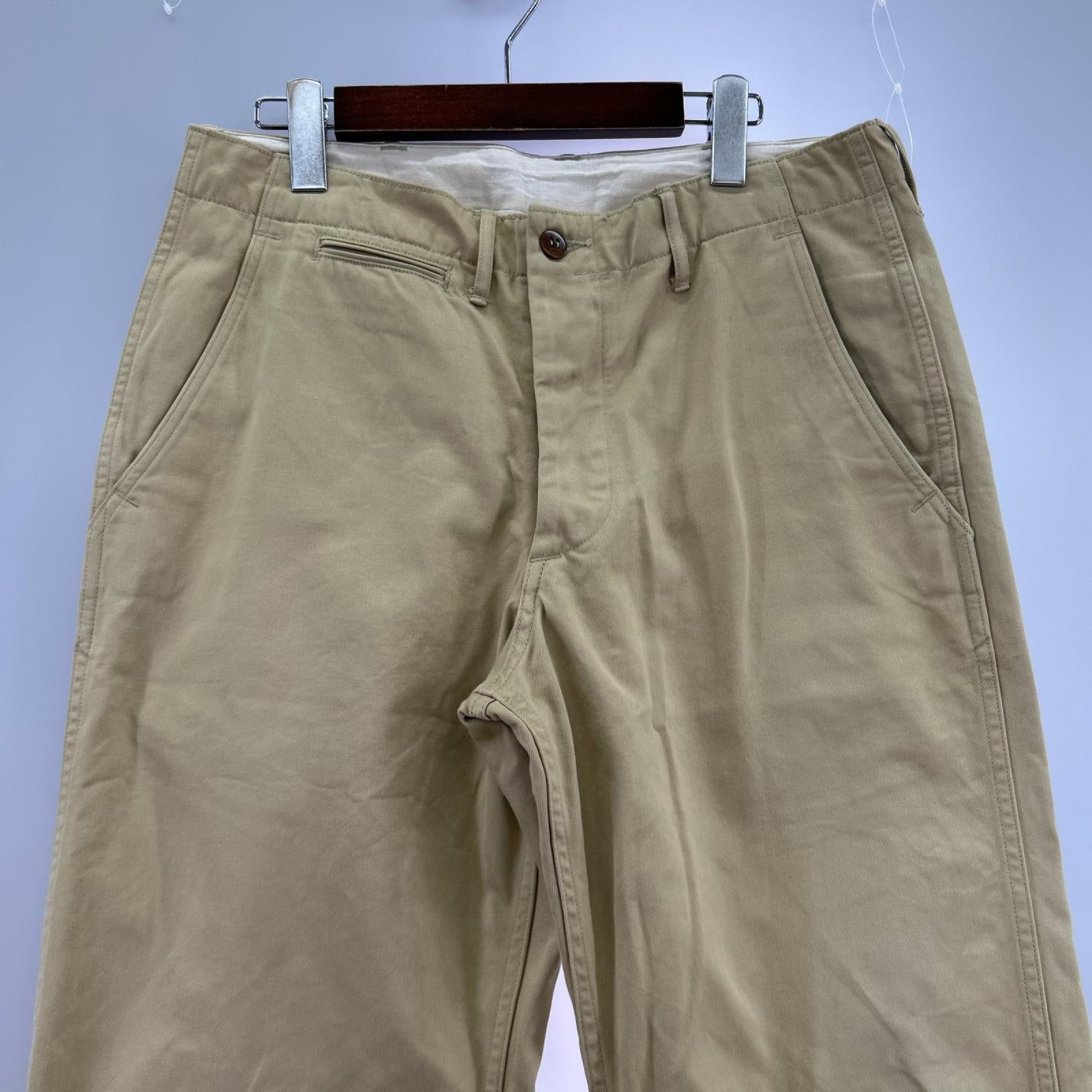 パンツ WAREHOUSE Lot.1082 CHINOES ﾍﾞｰｼﾞｭ (33) 33 グリーン
