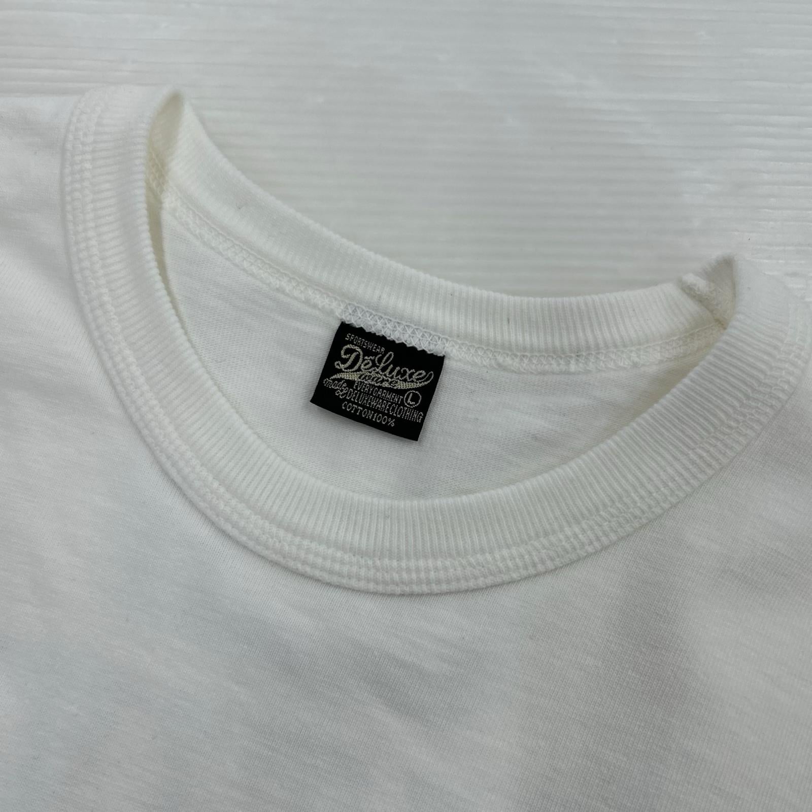 半袖Ｔシャツ DELUXEWARE 両面ﾌﾟﾘﾝﾄ TEE 白 （L） L ホワイト