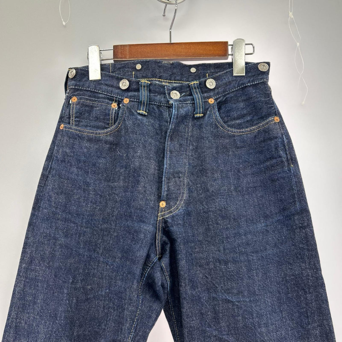 デニムパンツ TCB JEANS シンチバック w28 28 ネイビー