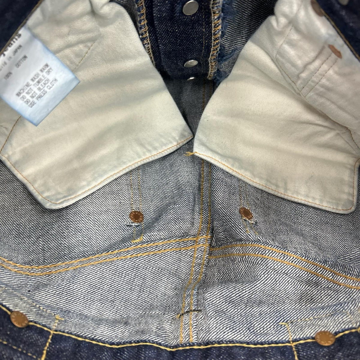 デニムパンツ TCB JEANS シンチバック w28 28 ネイビー