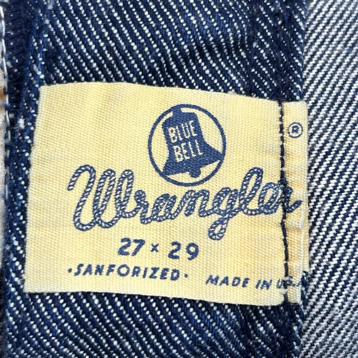 デニムパンツ 60s 11MWZ 斜めベル w27 ネイビー