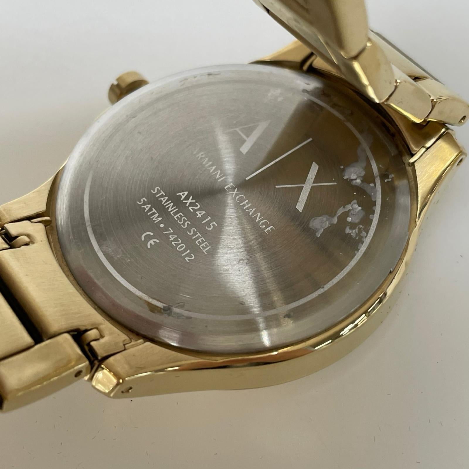 腕時計 ARMANI EXCHANGE メンズ時計 ゴールド