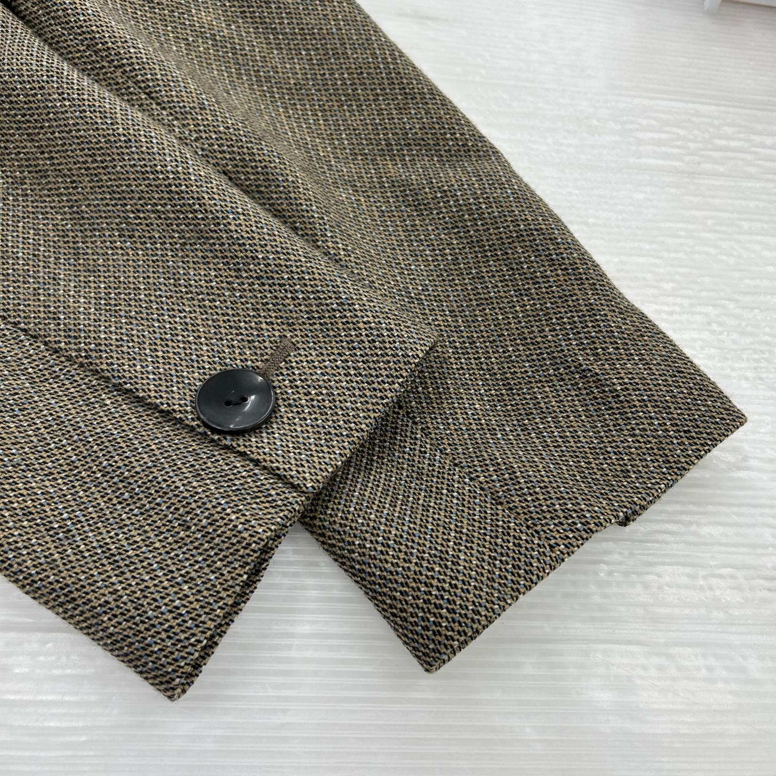 テーラードジャケット MELANGE TWEED TAILORED JACKET/46/ﾍﾞｰｼﾞｭ 46