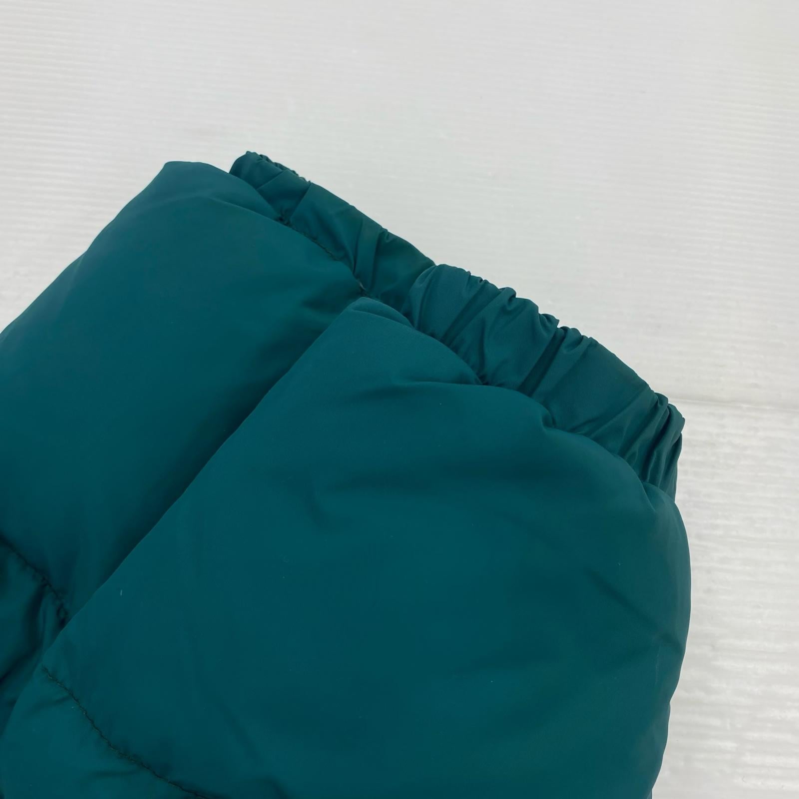 ダウンジャケット Schott 2WAY ﾀﾞｳﾝ ﾚｻﾞｰﾍﾞｽﾄ 緑 44