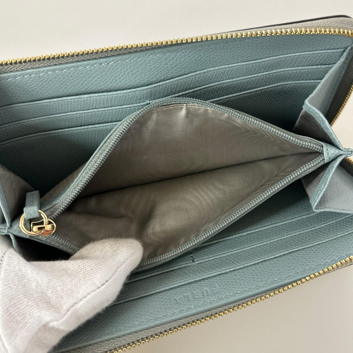 長財布 FURLA ロングウォレット GRY グレー