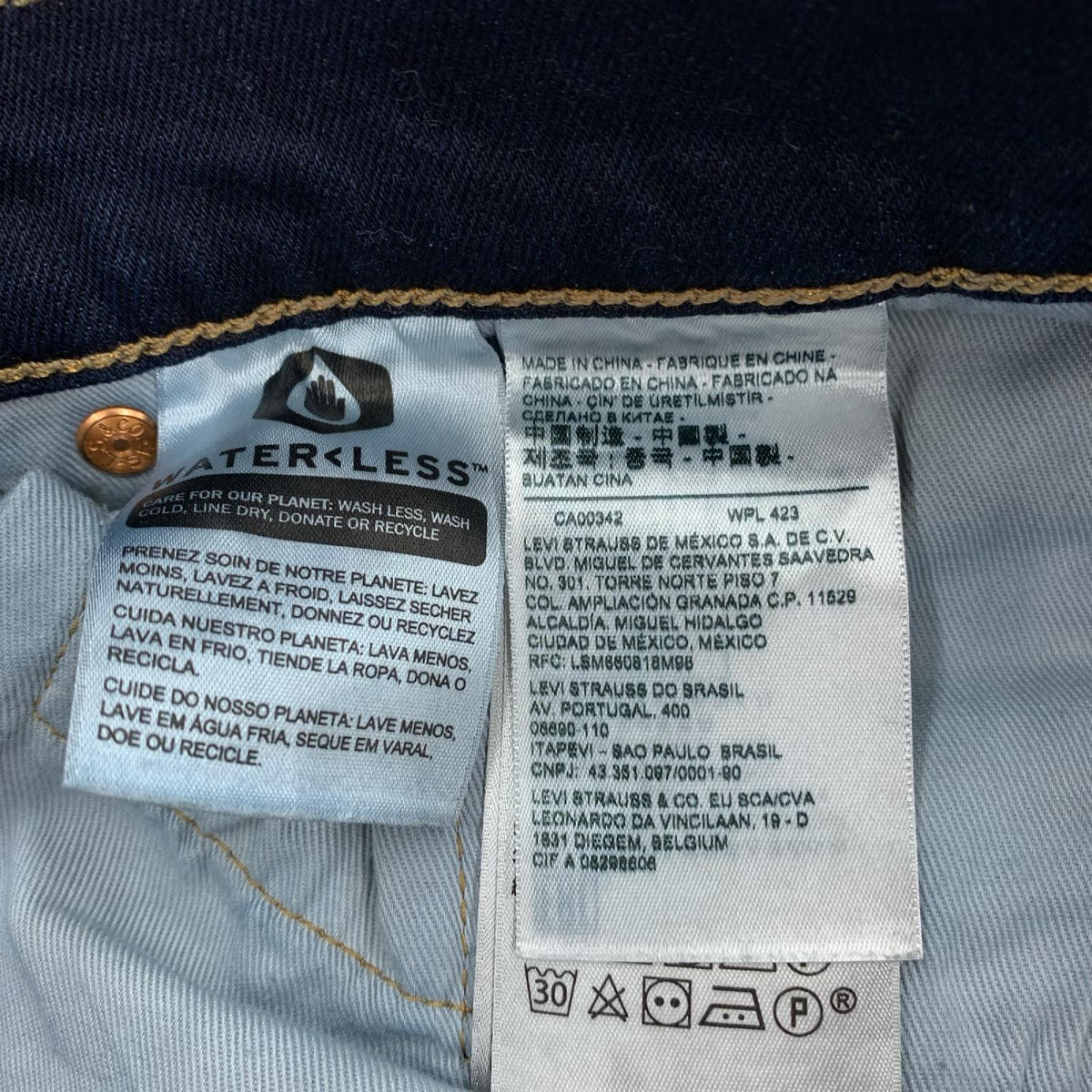 デニムパンツ PREMIUM 505 ｲﾝﾃﾞｨｺﾞ