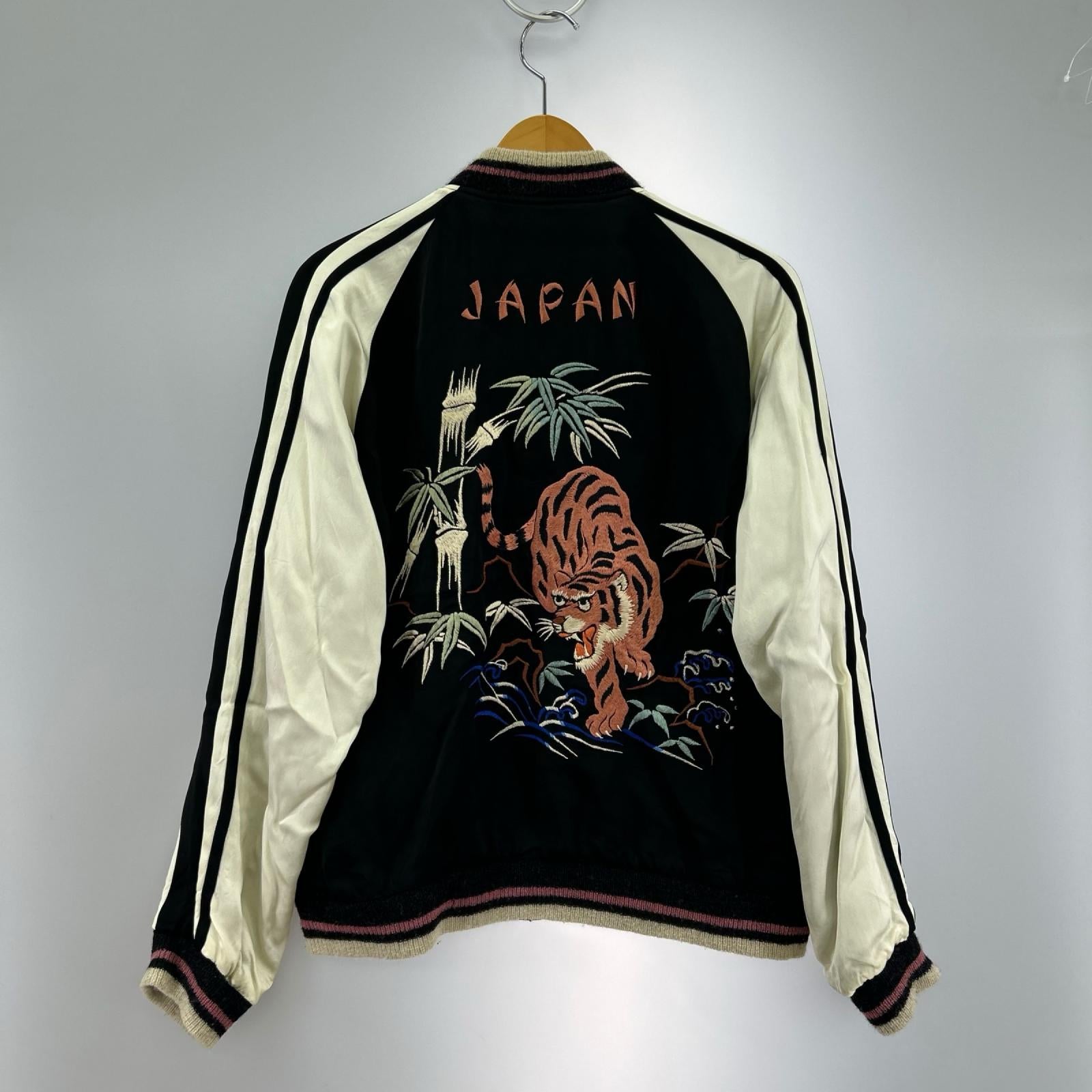 ジャケット 1950s Style Acetate Souvenir Jacket ブラック