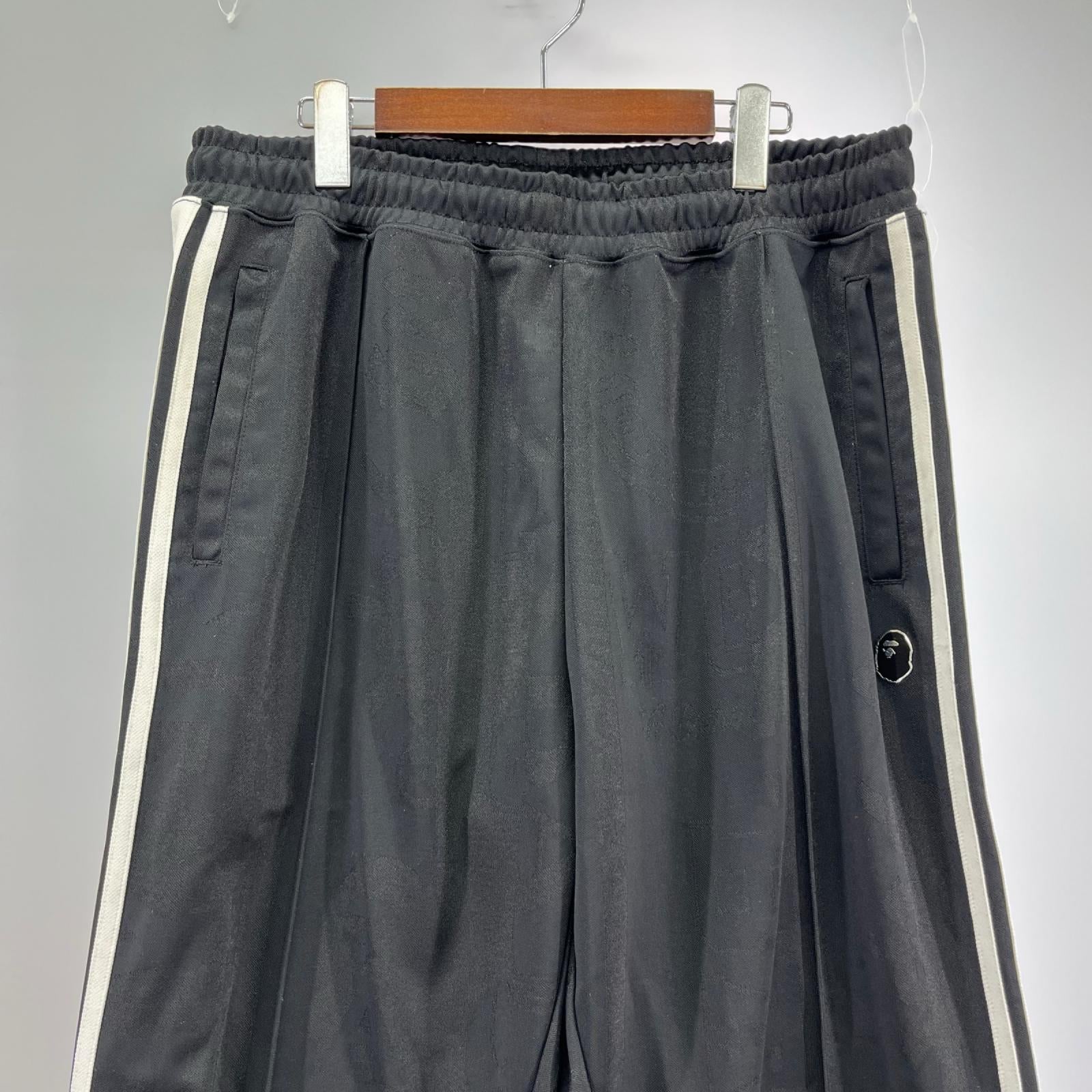 パンツ ｻｲﾄﾞﾗｲﾝ ﾄﾗｯｸﾊﾟﾝﾂ ﾌﾞﾗｯｸ XL ブラック