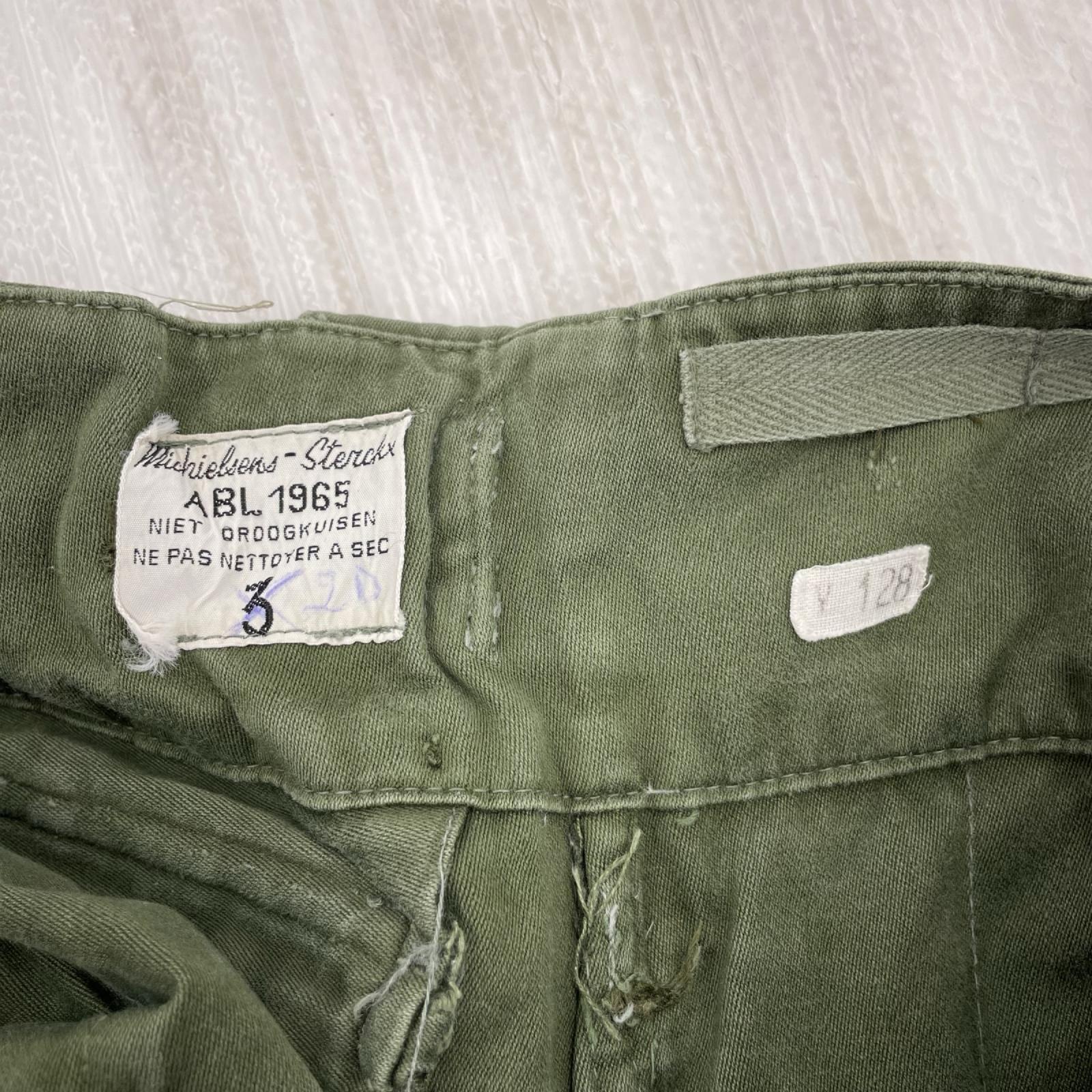 パンツ 60s ﾍﾞﾙｷﾞｰ軍 M-64 ﾌｨｰﾙﾄﾞﾊﾟﾝﾂ 3 カーキ