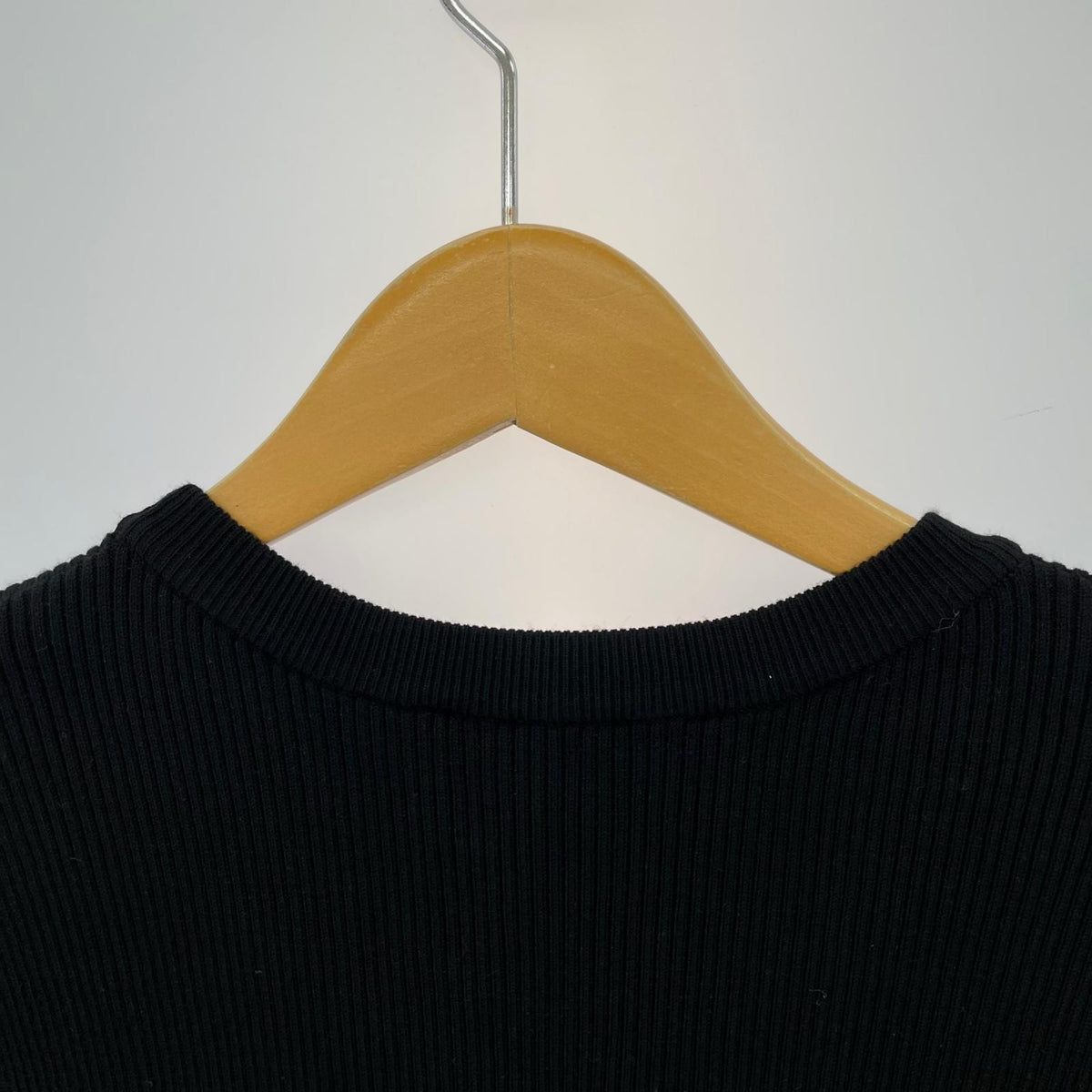 ワンピース AMERI BALLOON DETAIL KNIT DOCKING DRESS S ﾌﾞﾗｯｸ S ブラック