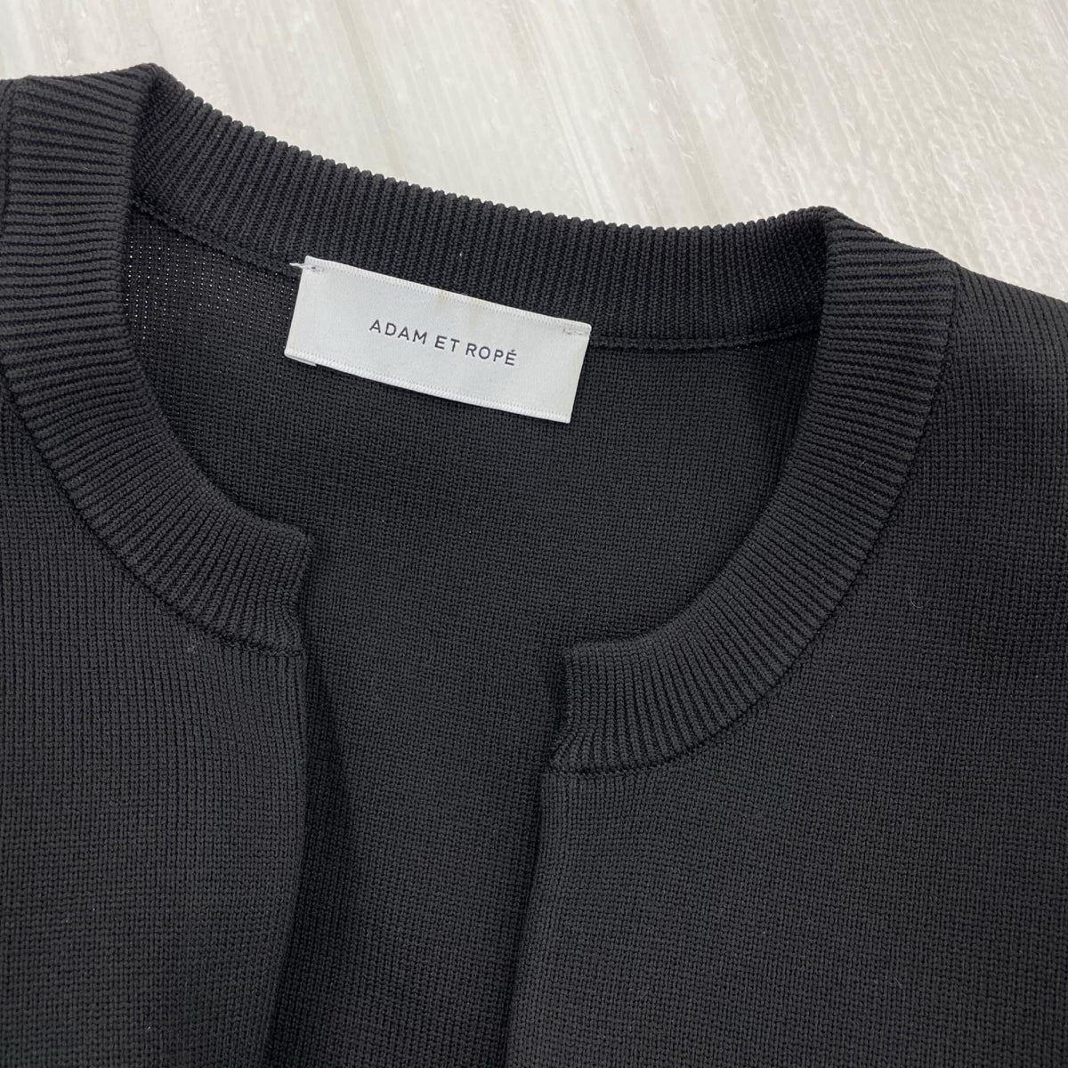 カーディガン Adam et Rope' FEMME 24/25AW ﾗﾝﾀﾞﾑﾌﾘﾙﾆｯﾄｶｰﾃﾞｨｶﾞﾝ ﾌﾞﾗｯｸ フリー ブラック