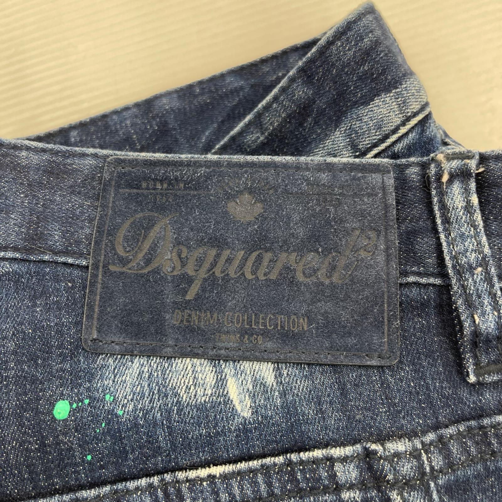 デニムパンツ バイカーデニム 44 ネイビー