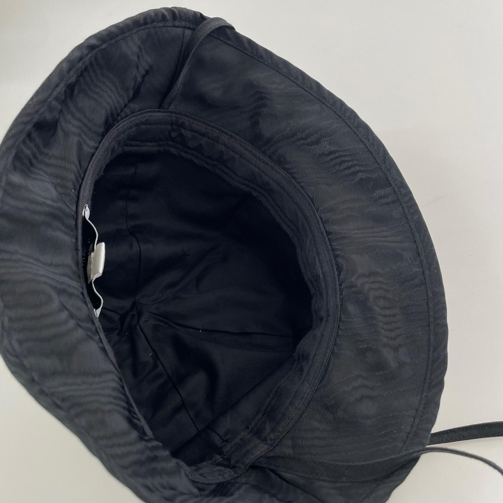 ハット MARINE SERRE MOIRE BUCKET HAT ブラック