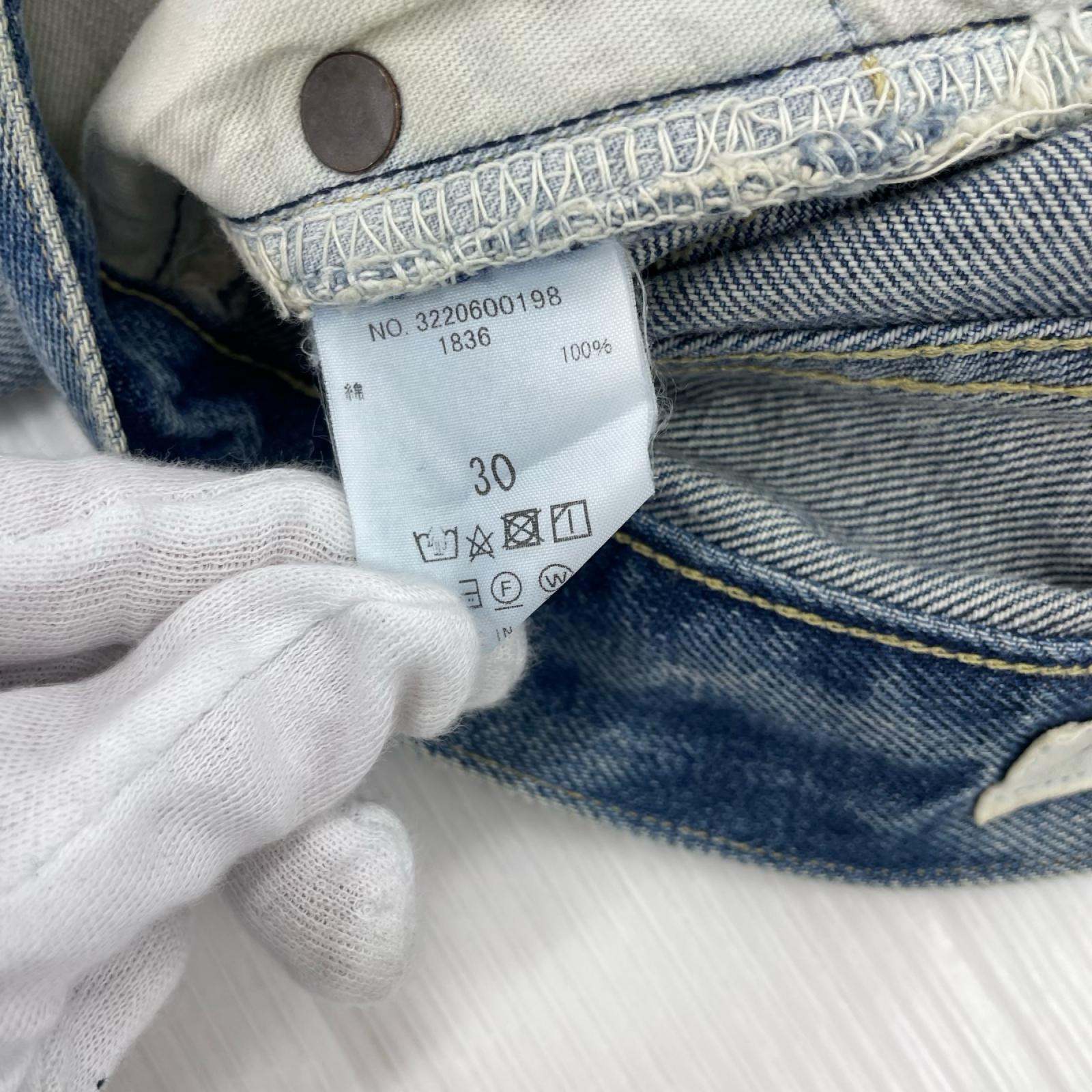 デニムパンツ Ron Herman Used Straight Denim Pants 加工デニムパンツ 30 ブルー 30