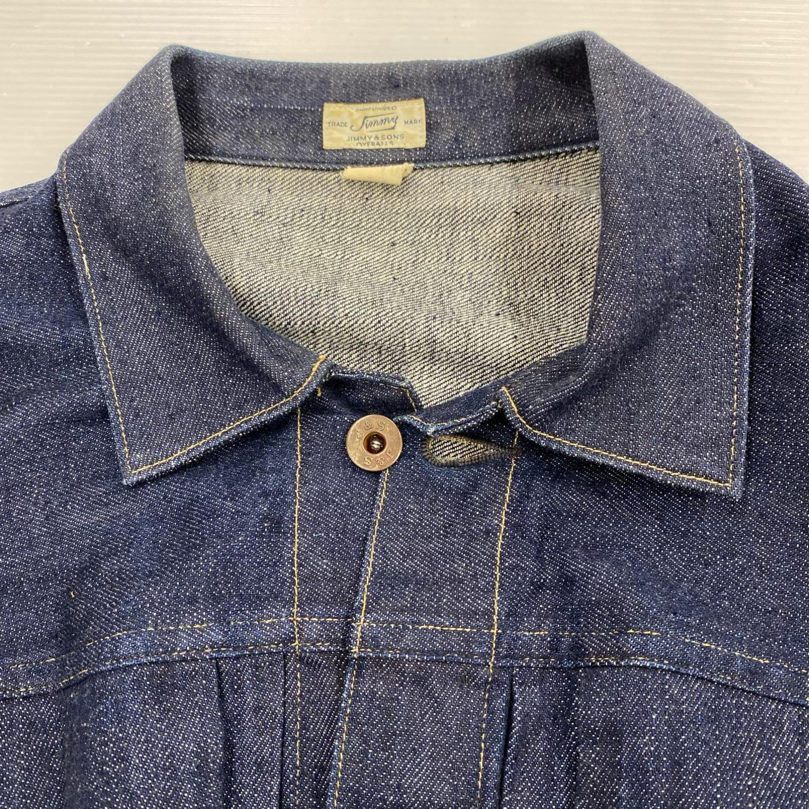 ジャケット REDDISH BROWN JIMMY&SONS OVERALLS LOT244 40 インディゴ