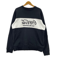スウェット ×Coca Cola 20SS ｶﾗｰﾌﾞﾛｯｸ 黒白 (L) L ブラック