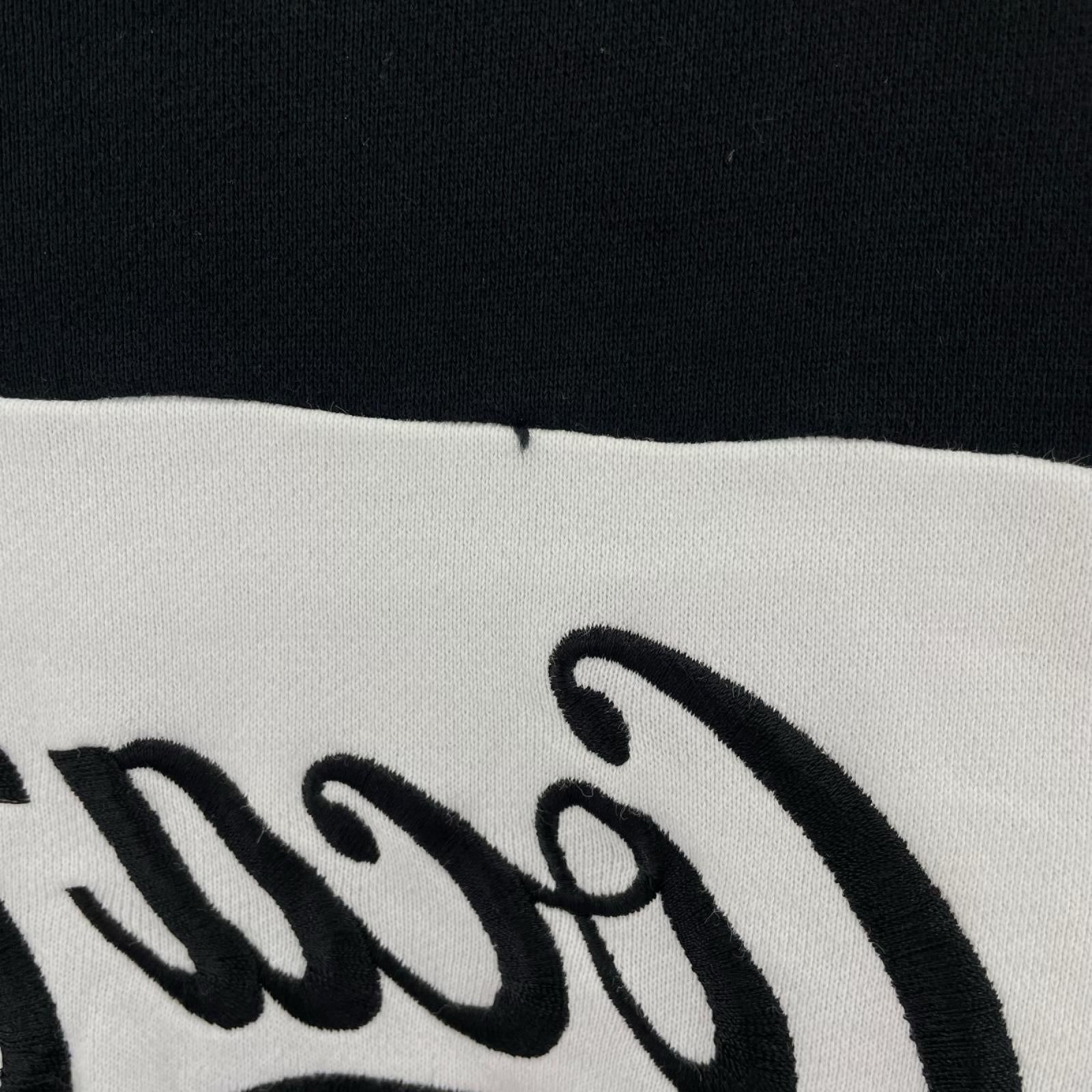 スウェット ×Coca Cola 20SS ｶﾗｰﾌﾞﾛｯｸ 黒白 (L) L ブラック