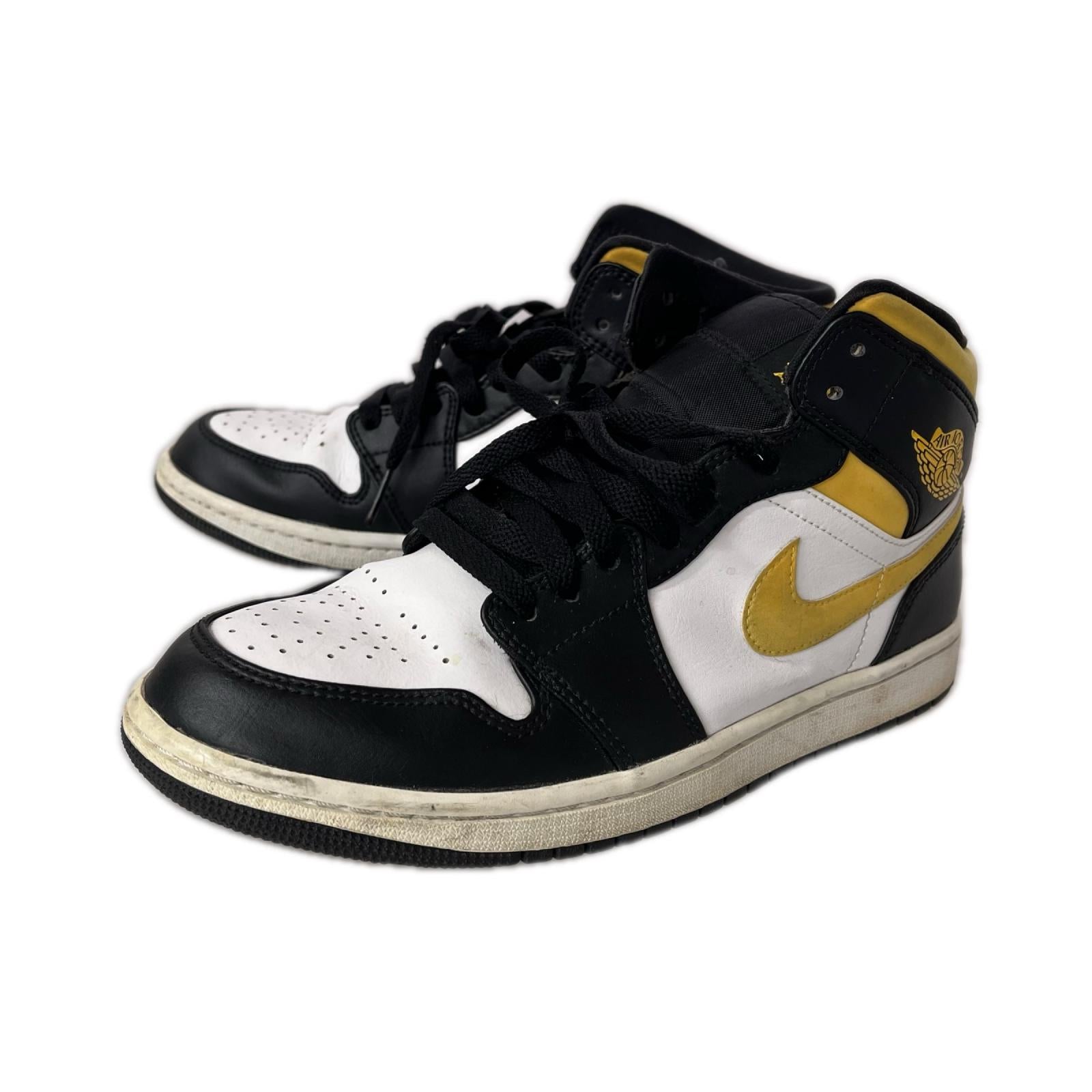 スニーカー AIR JORDAN 1 White/Pollen-Black 26.5cm 26.5cm (US8 1/2 UK8 EU43)