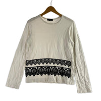 長袖Ｔシャツ tricot COMME des GARCONS 長袖Tシャツ・カットソー S ホワイト