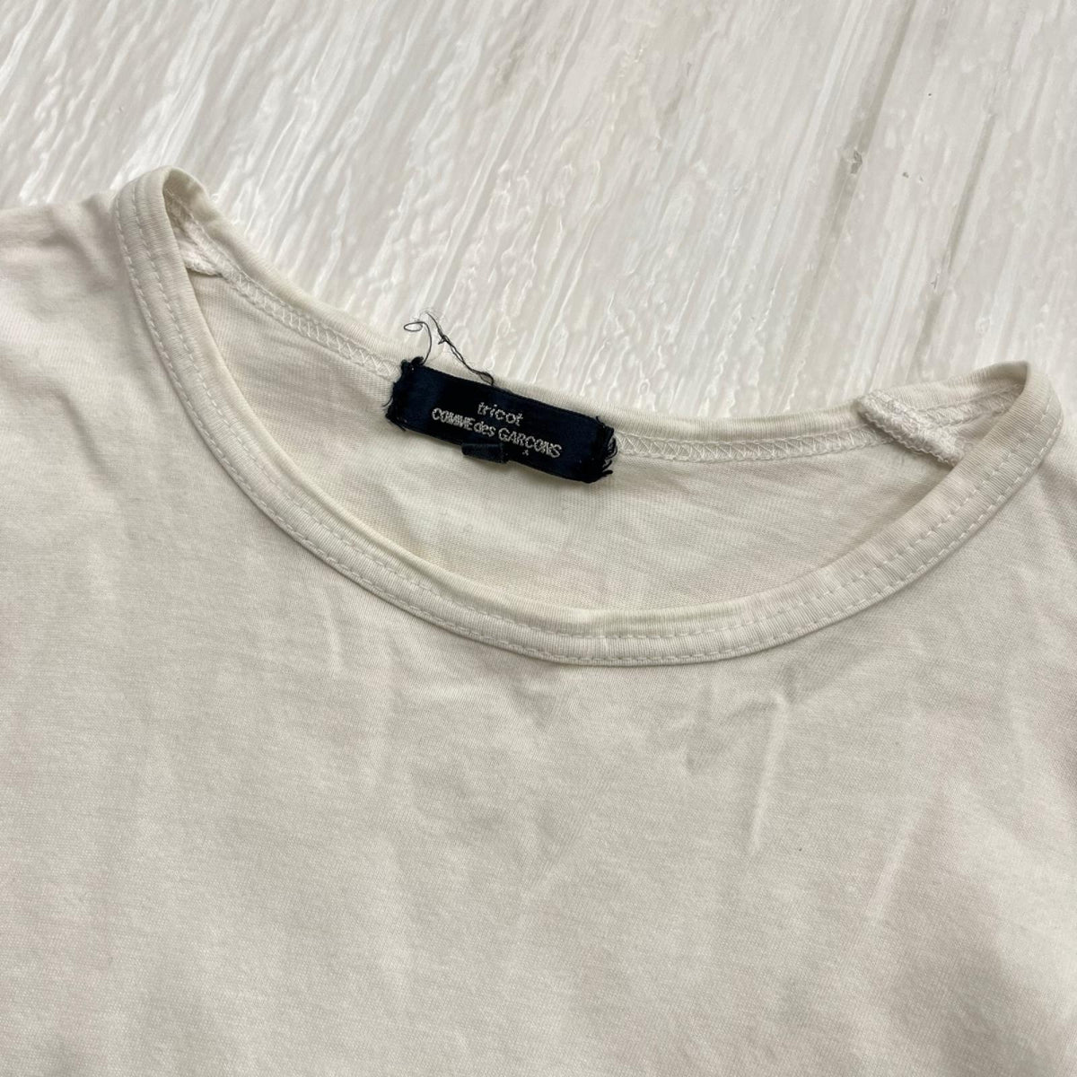 長袖Ｔシャツ tricot COMME des GARCONS 長袖Tシャツ・カットソー S ホワイト