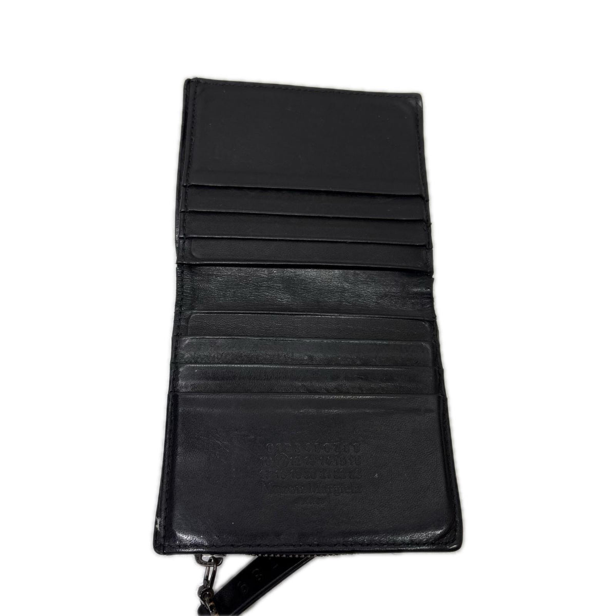 二つ折り財布 MAISON MARGIELA コンパクトウォレット ブラック