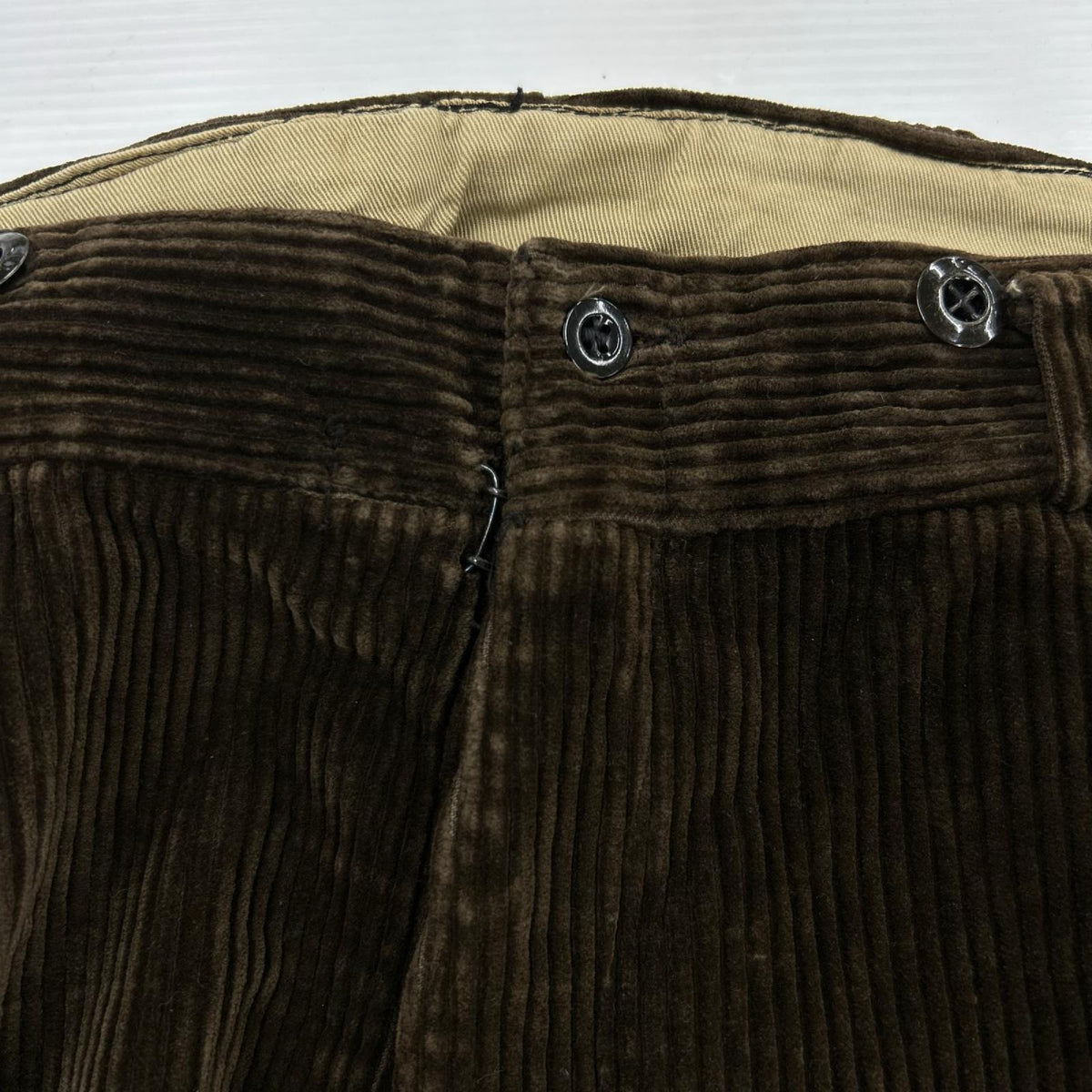 パンツ 40s~50s EURO ｽﾗｯｸｽ 茶 ｺｰﾃﾞｭﾛｲ ブラウン