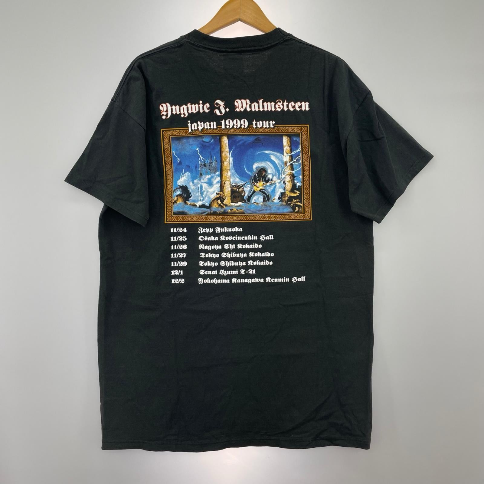半袖Ｔシャツ JEERZES YNGWIE MALMSTEEN 1999 TOUR 黒 L ブラック
