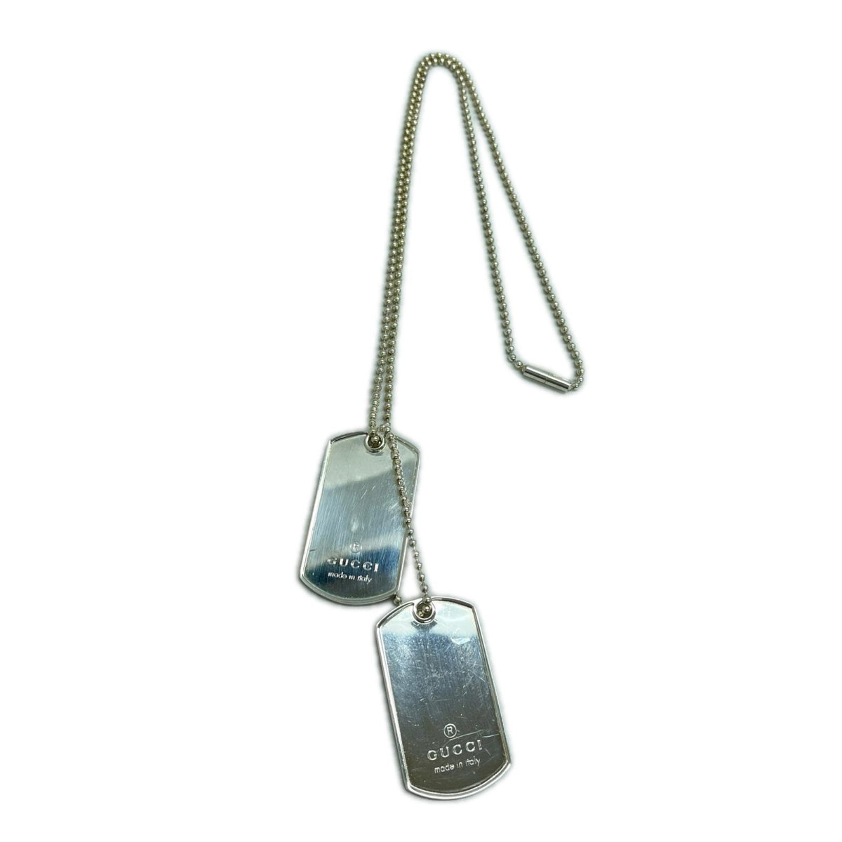 GUCCI 925 ﾀﾞﾌﾞﾙﾄﾞｯｸﾀｸﾞﾈｯｸﾚｽ